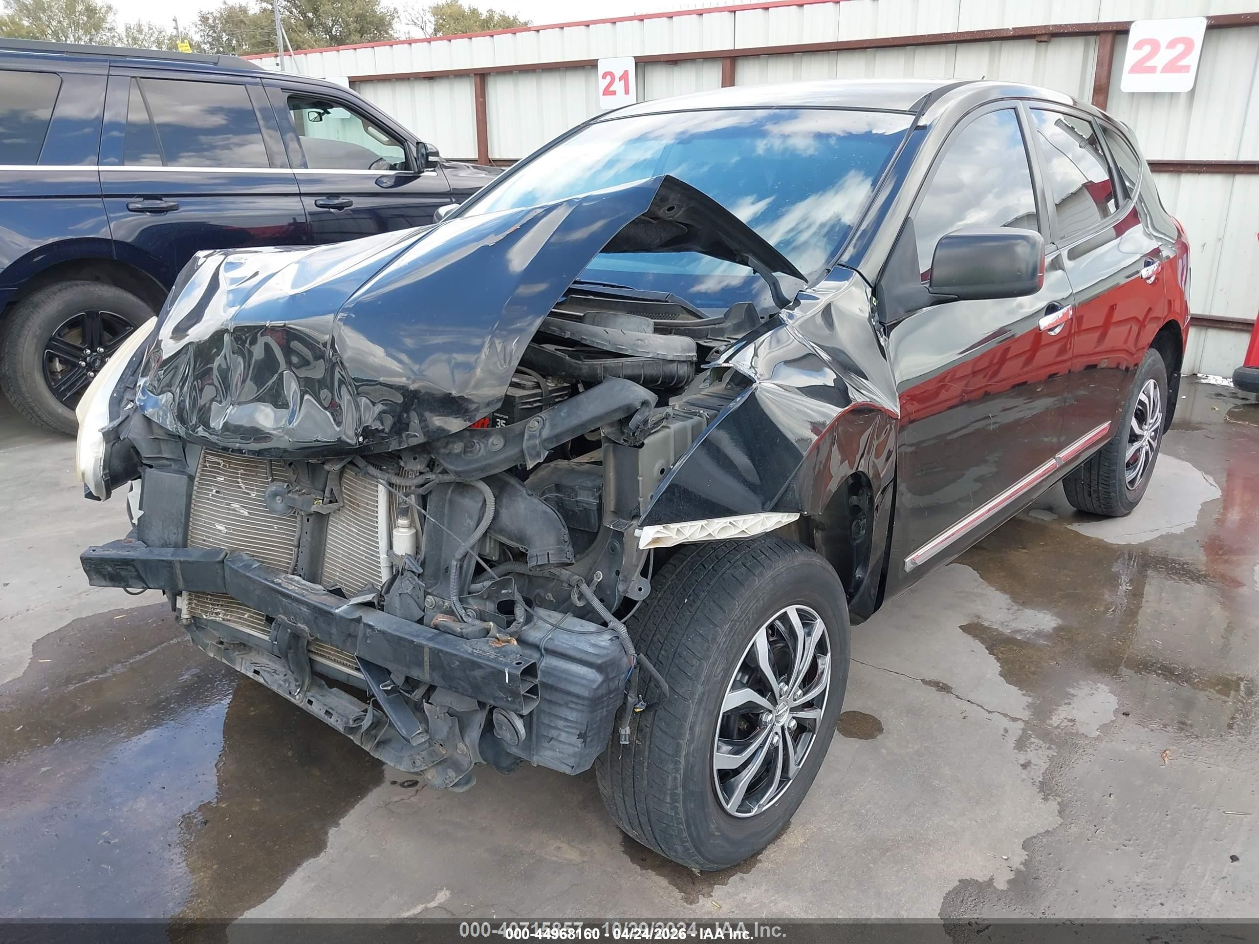 2011 Nissan Rogue S Black vin: JN8AS5MV0BW672887