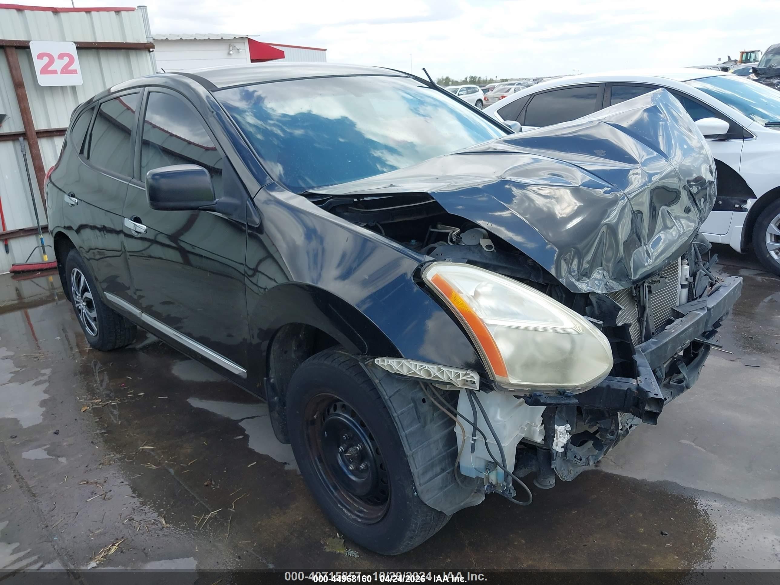 2011 Nissan Rogue S Black vin: JN8AS5MV0BW672887