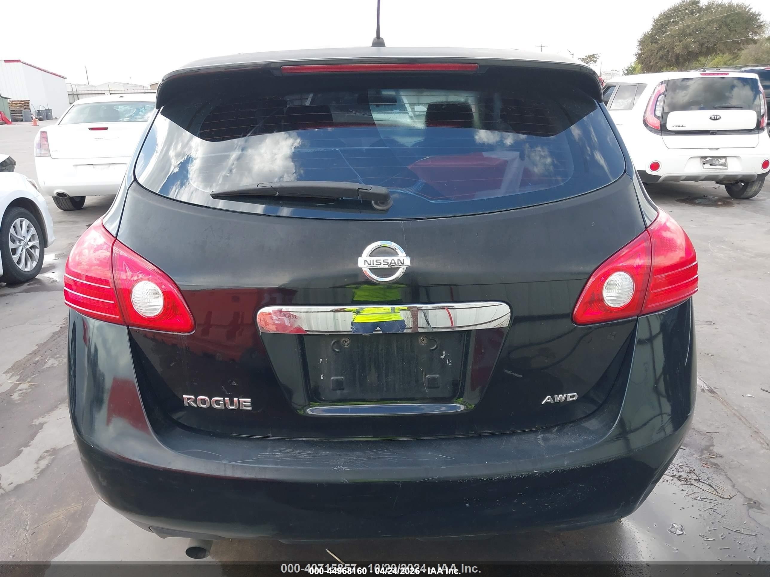 2011 Nissan Rogue S Black vin: JN8AS5MV0BW672887