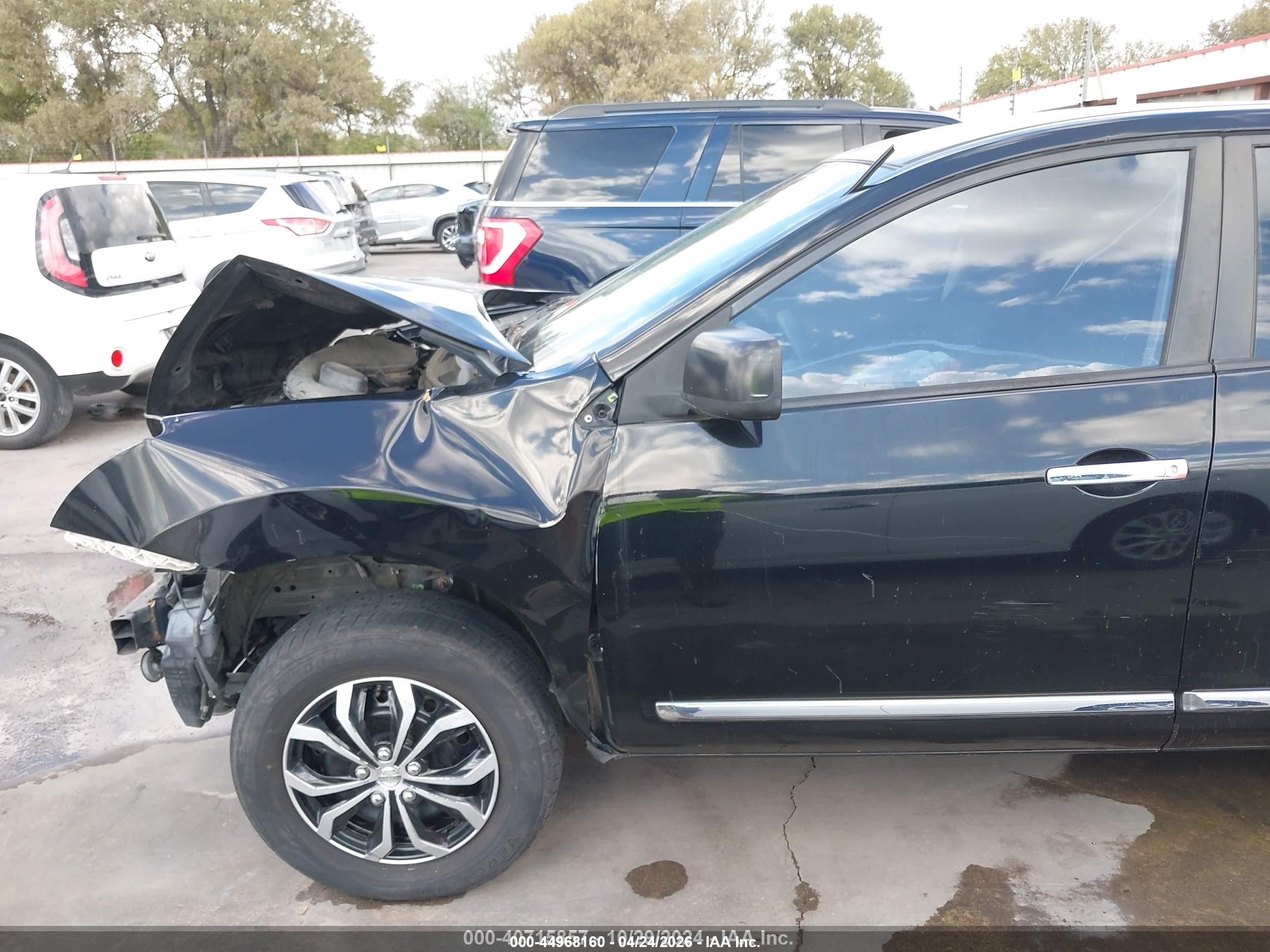 2011 Nissan Rogue S Black vin: JN8AS5MV0BW672887