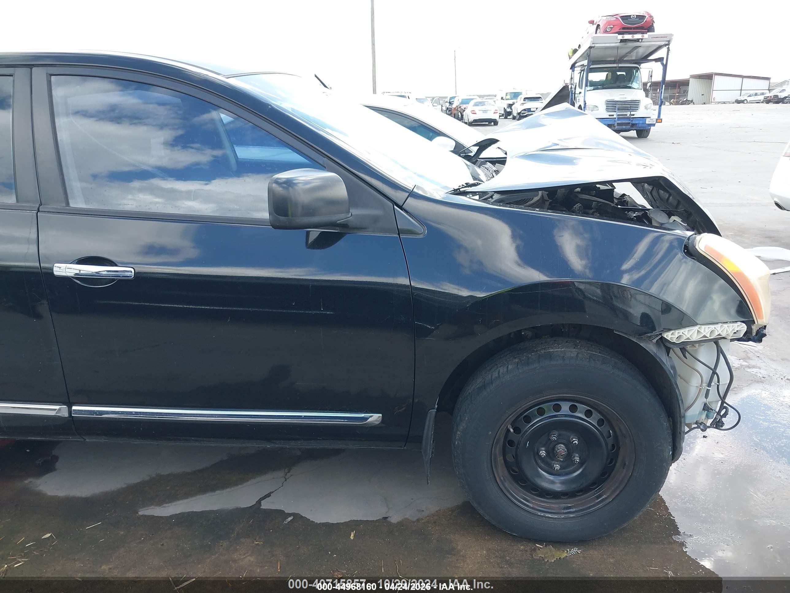 2011 Nissan Rogue S Black vin: JN8AS5MV0BW672887