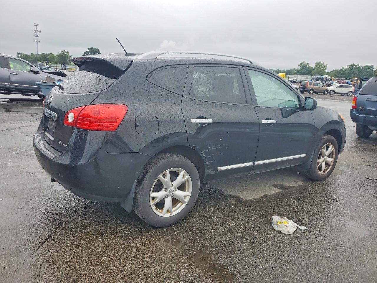 2011 Nissan Rogue S Black vin: JN8AS5MV0BW678317