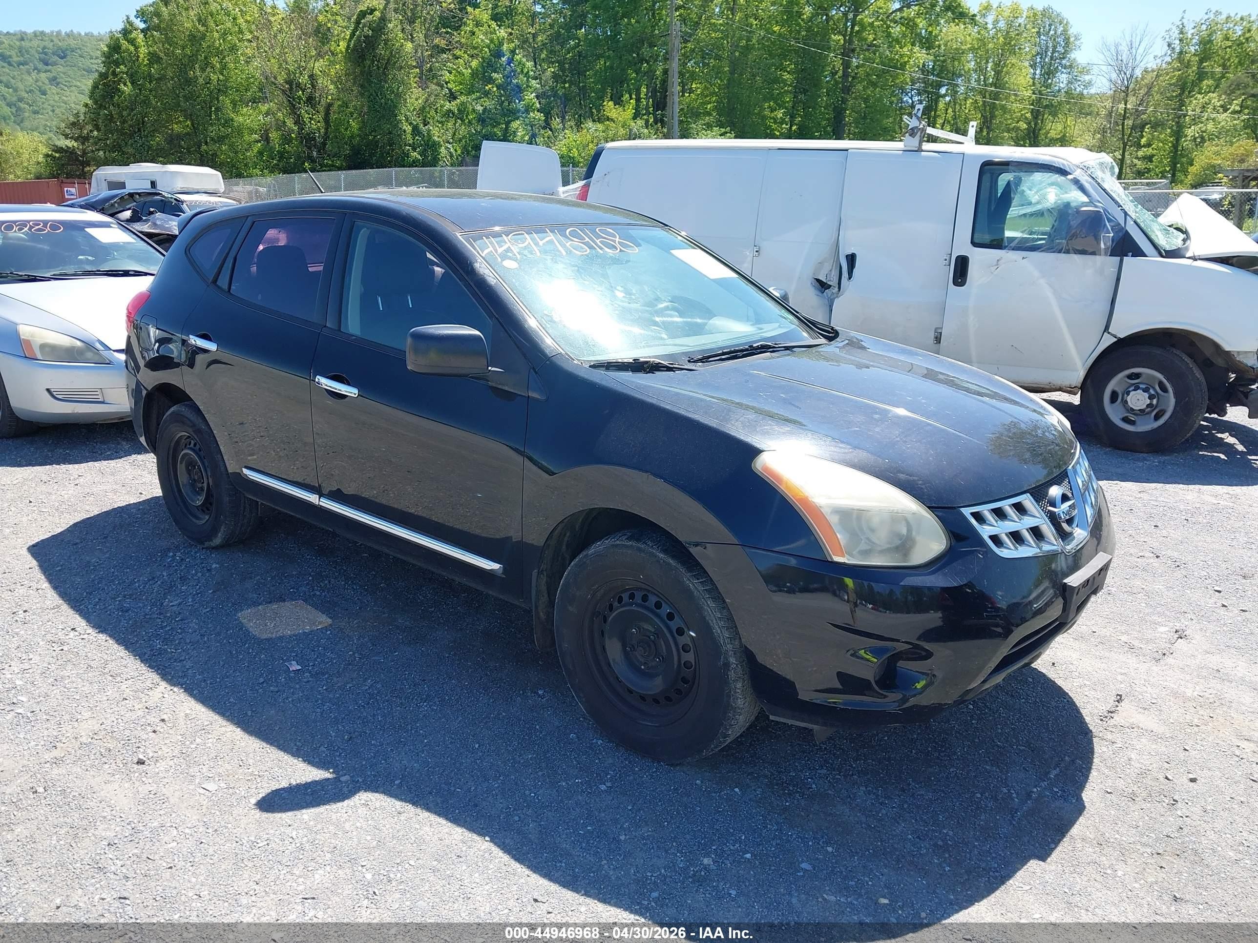 2011 Nissan Rogue S Черный vin: JN8AS5MV0BW678379