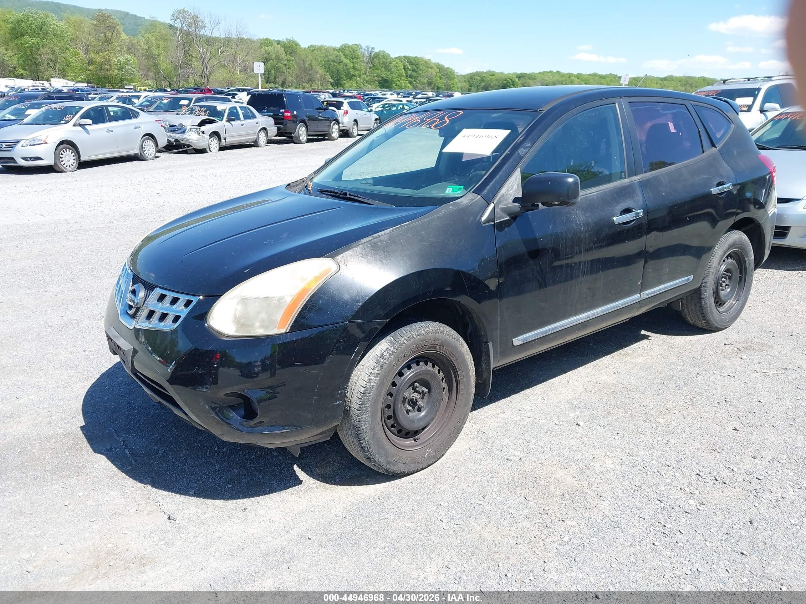 2011 Nissan Rogue S Black vin: JN8AS5MV0BW678379