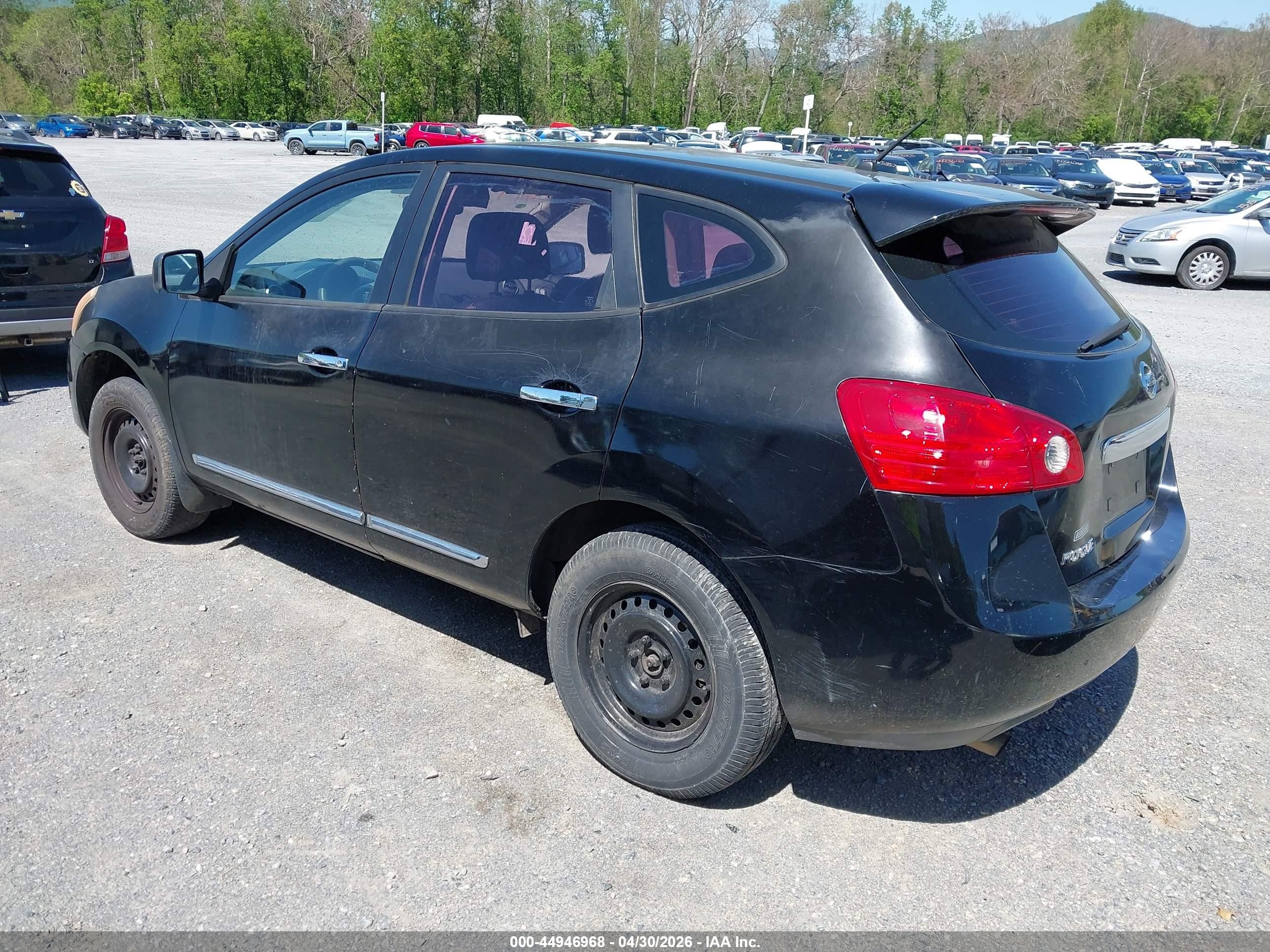 2011 Nissan Rogue S Black vin: JN8AS5MV0BW678379