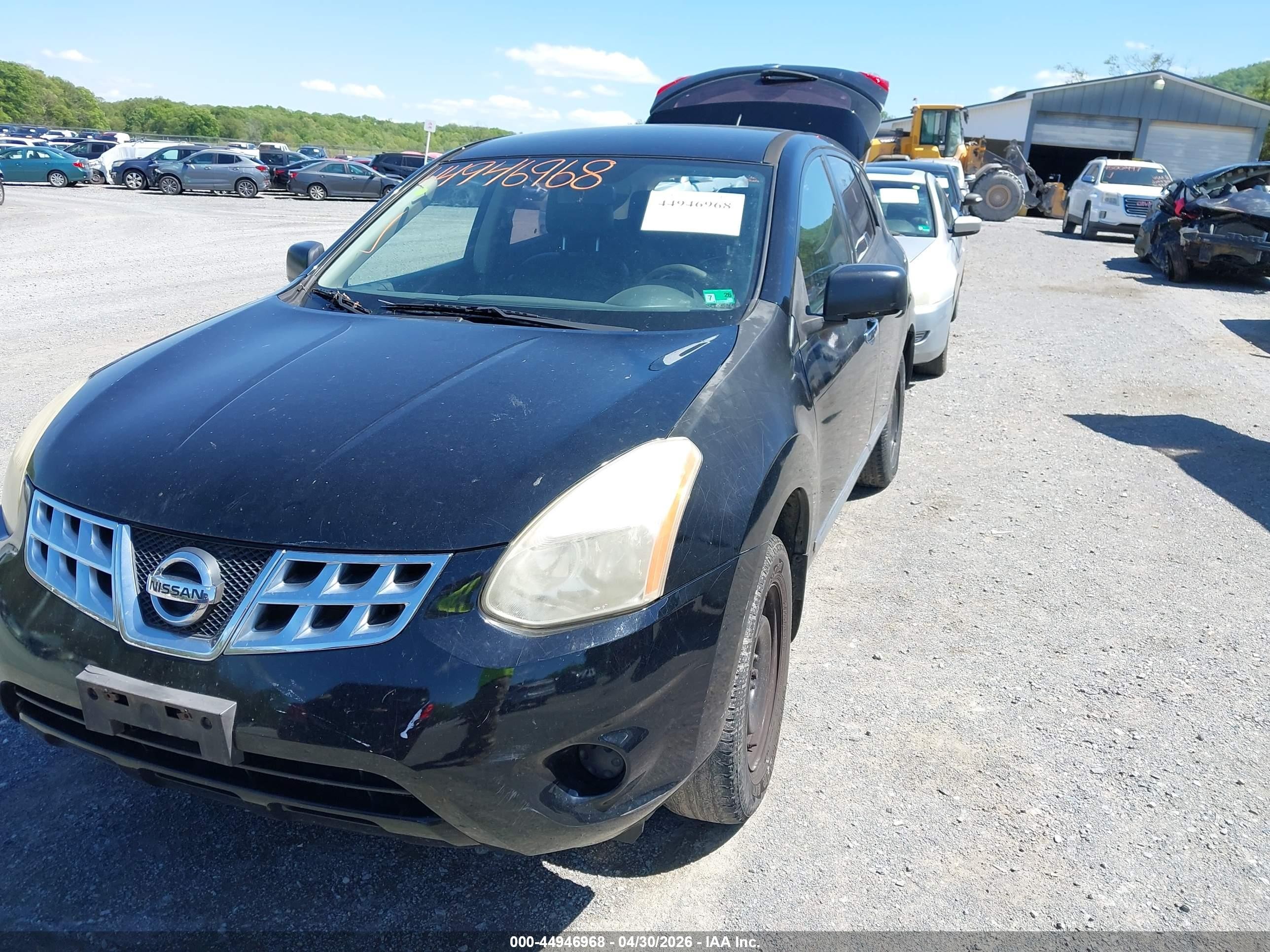 2011 Nissan Rogue S Black vin: JN8AS5MV0BW678379