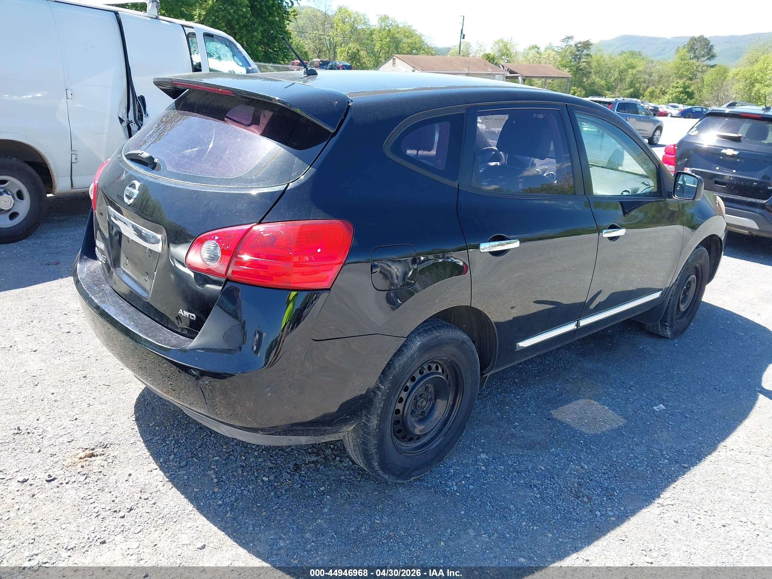 2011 Nissan Rogue S Black vin: JN8AS5MV0BW678379