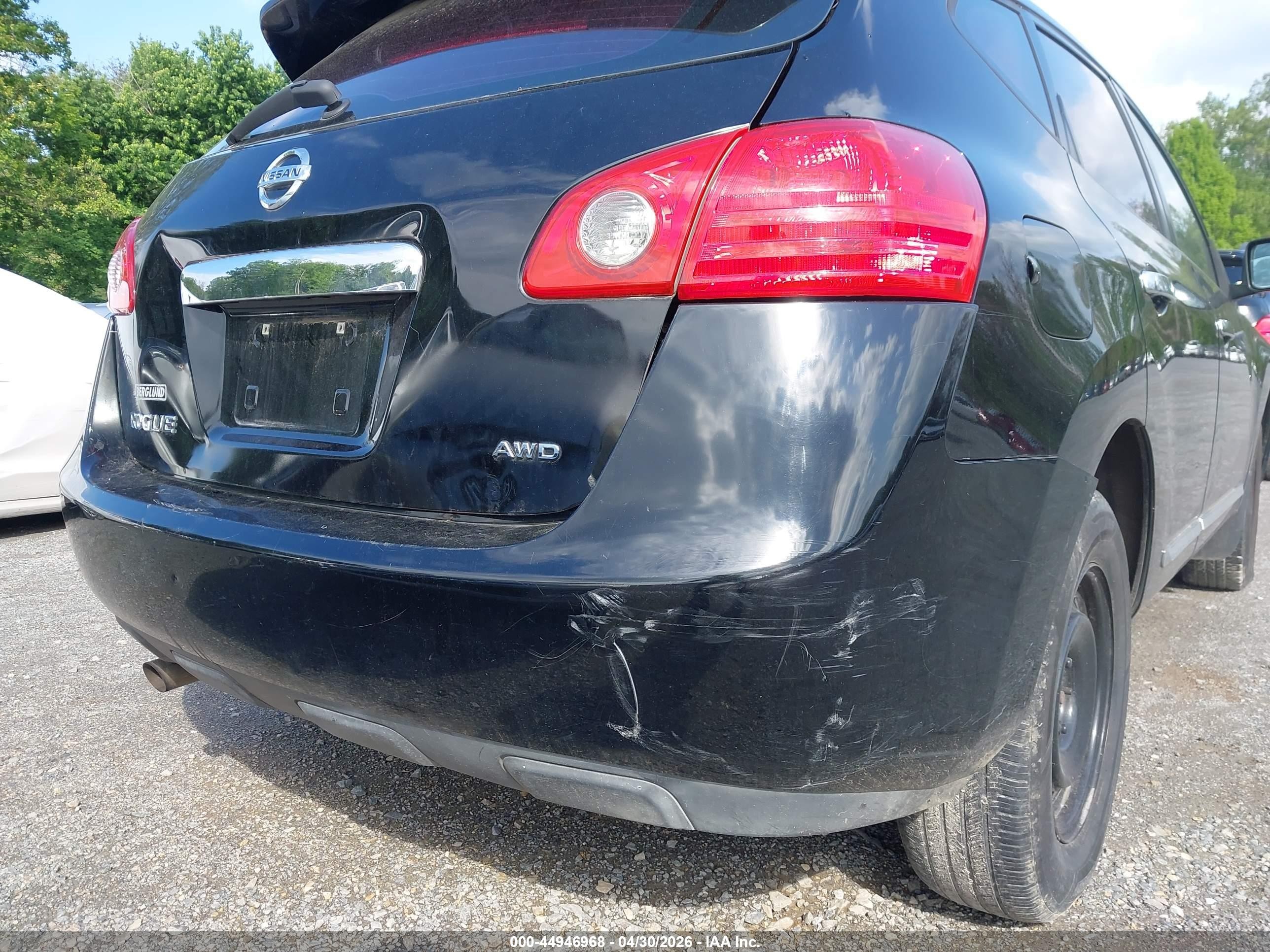 2011 Nissan Rogue S Black vin: JN8AS5MV0BW678379