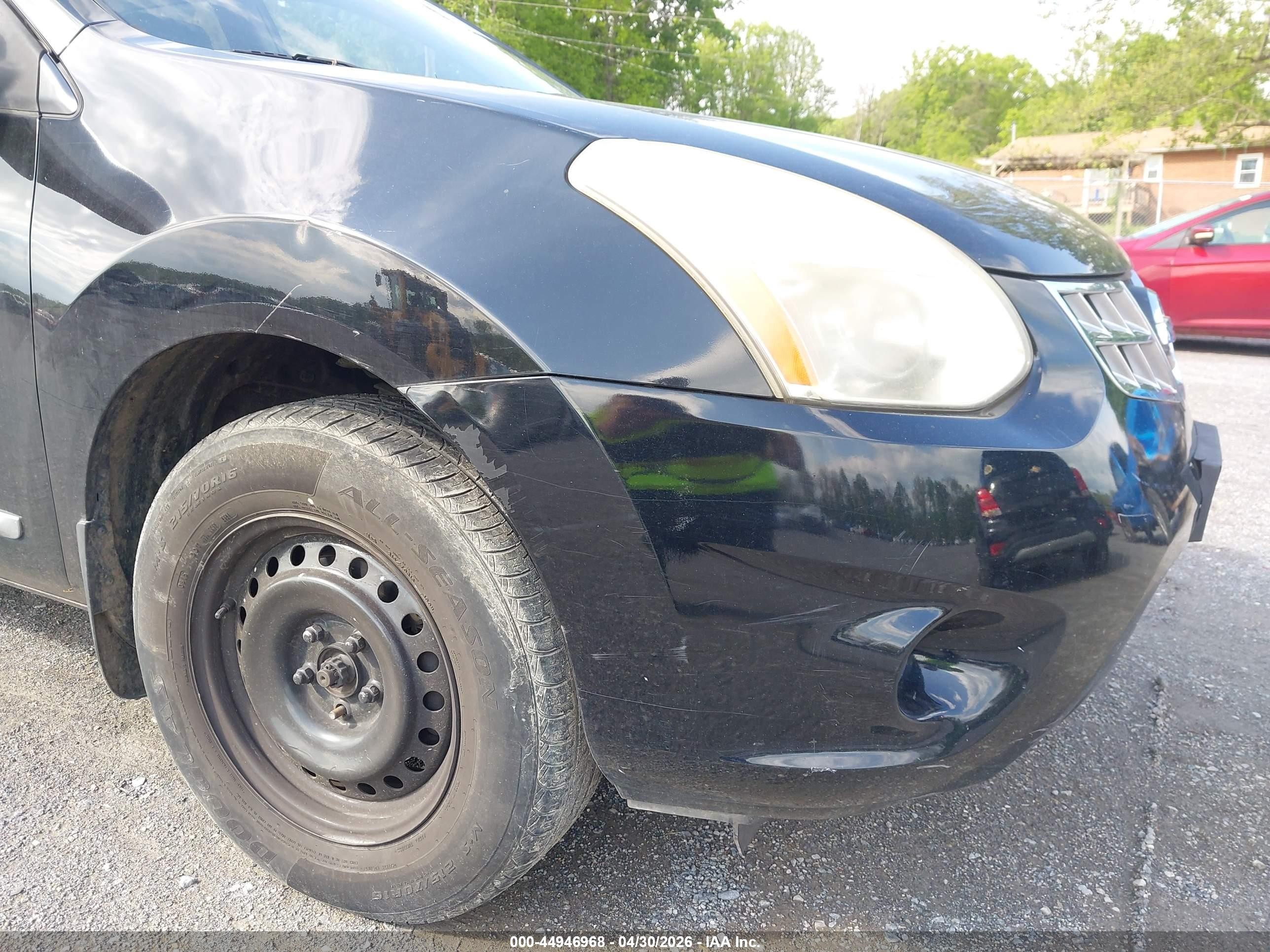2011 Nissan Rogue S Black vin: JN8AS5MV0BW678379