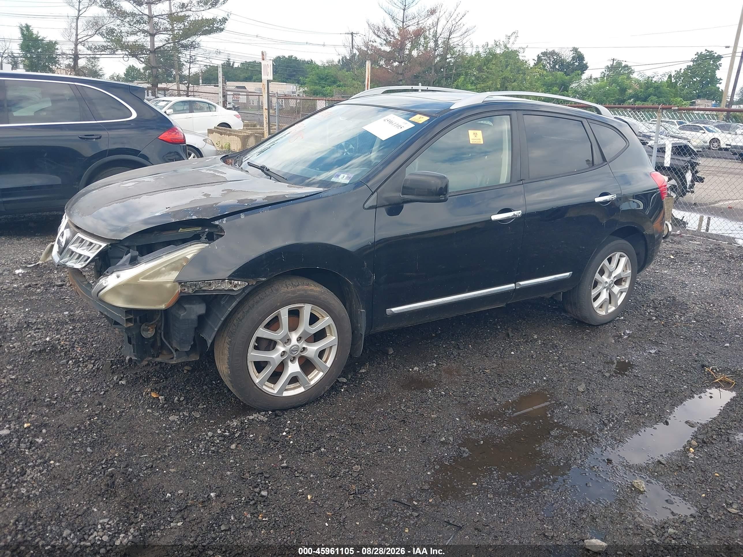 2011 Nissan Rogue Sv Black vin: JN8AS5MV0BW689933