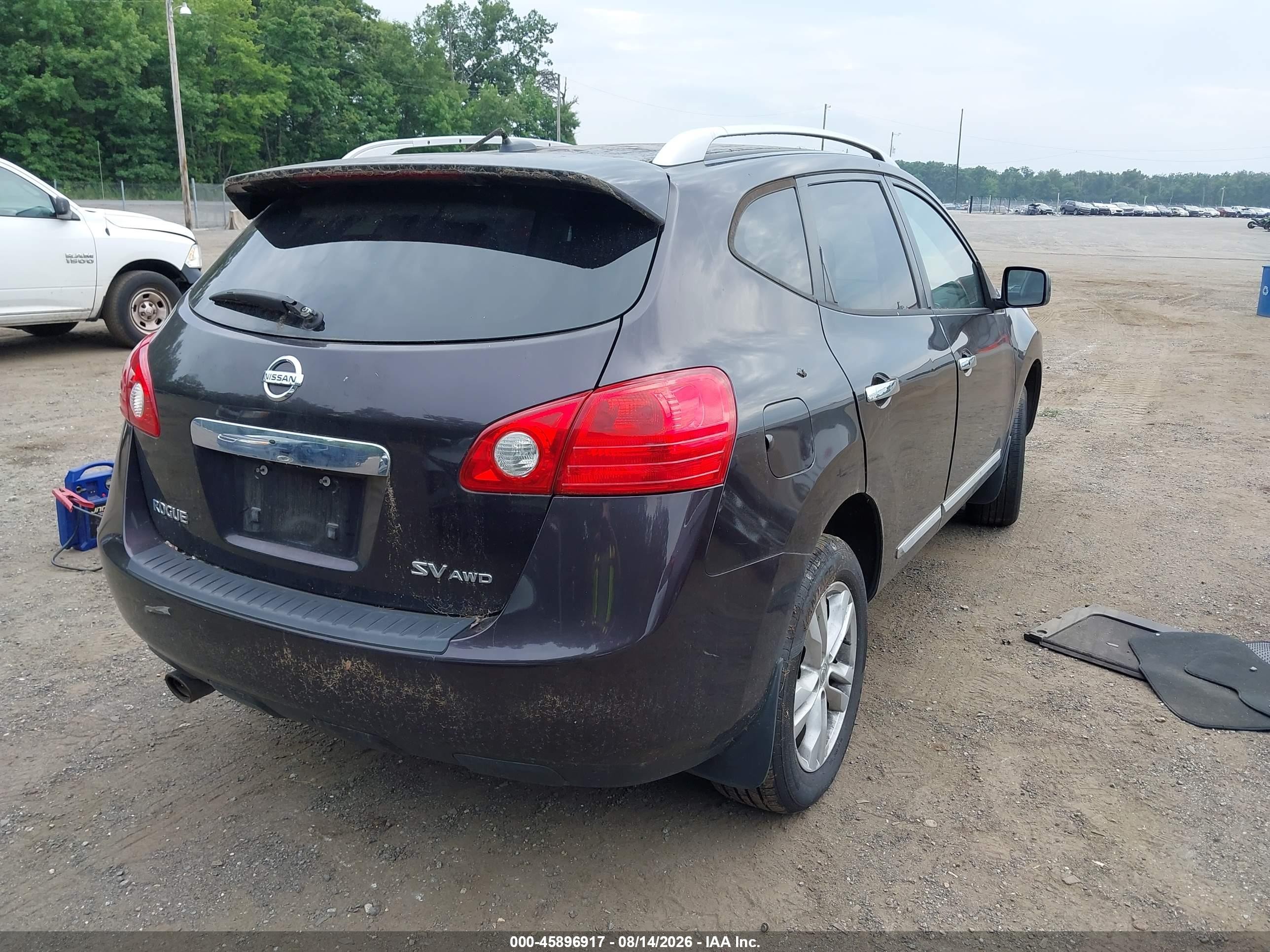 2012 Nissan Rogue Sv Purple vin: JN8AS5MV0CW353023