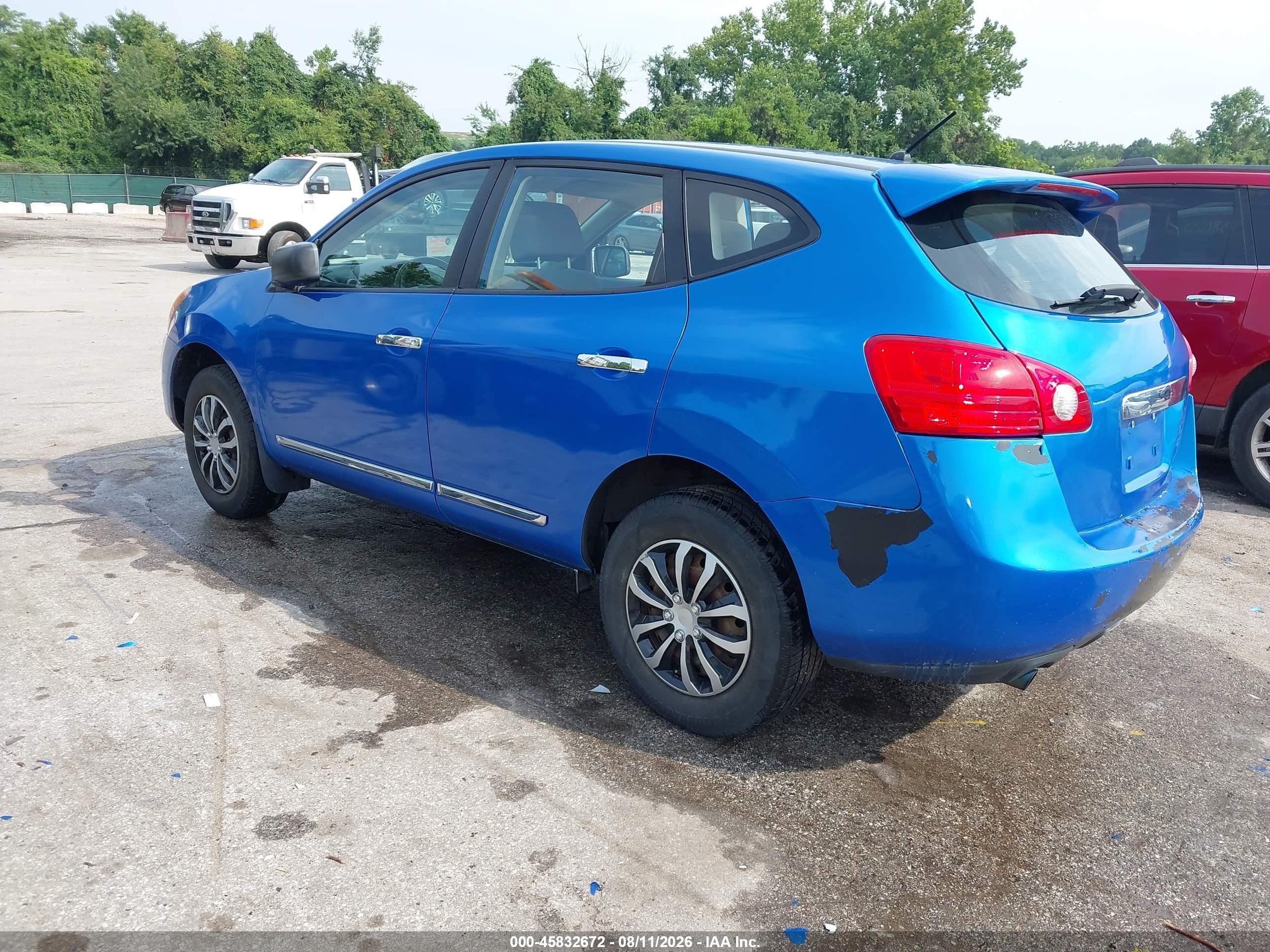2012 Nissan Rogue S Light Blue vin: JN8AS5MV0CW356245