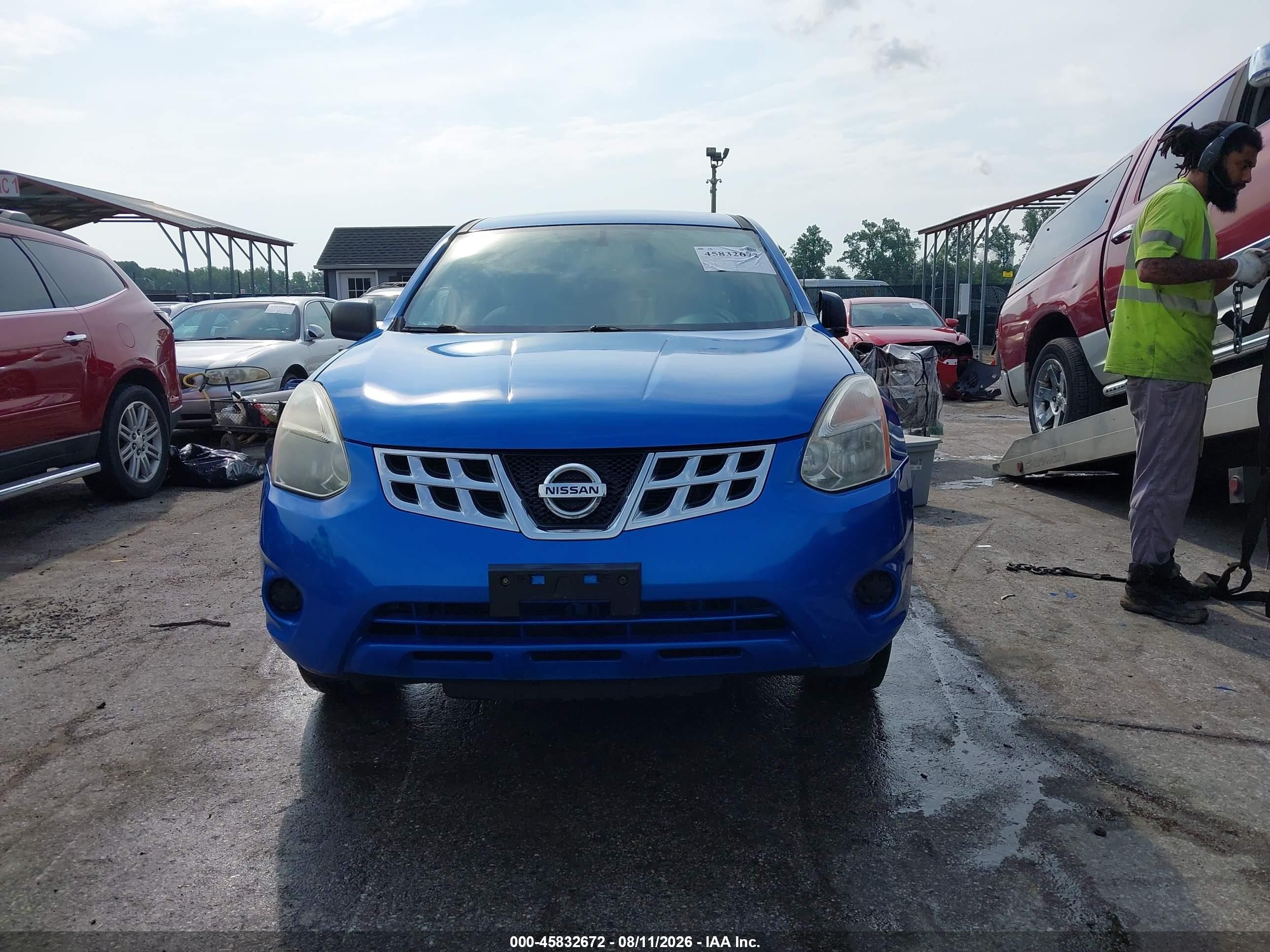 2012 Nissan Rogue S Light Blue vin: JN8AS5MV0CW356245