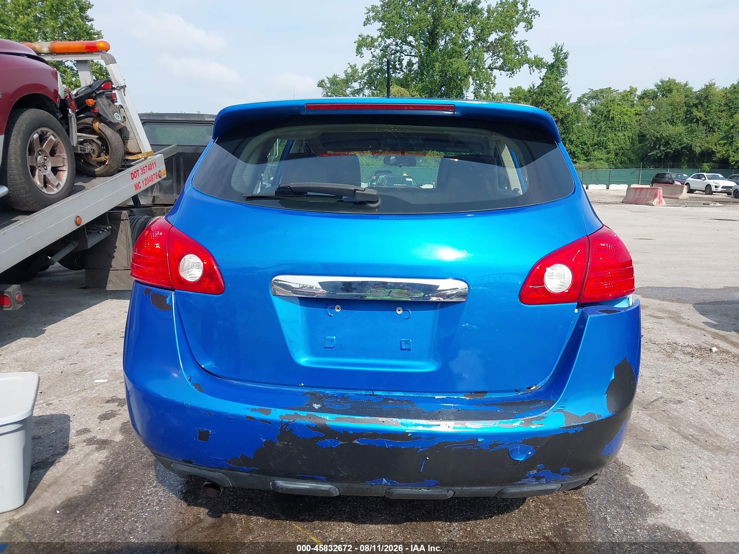 2012 Nissan Rogue S Light Blue vin: JN8AS5MV0CW356245