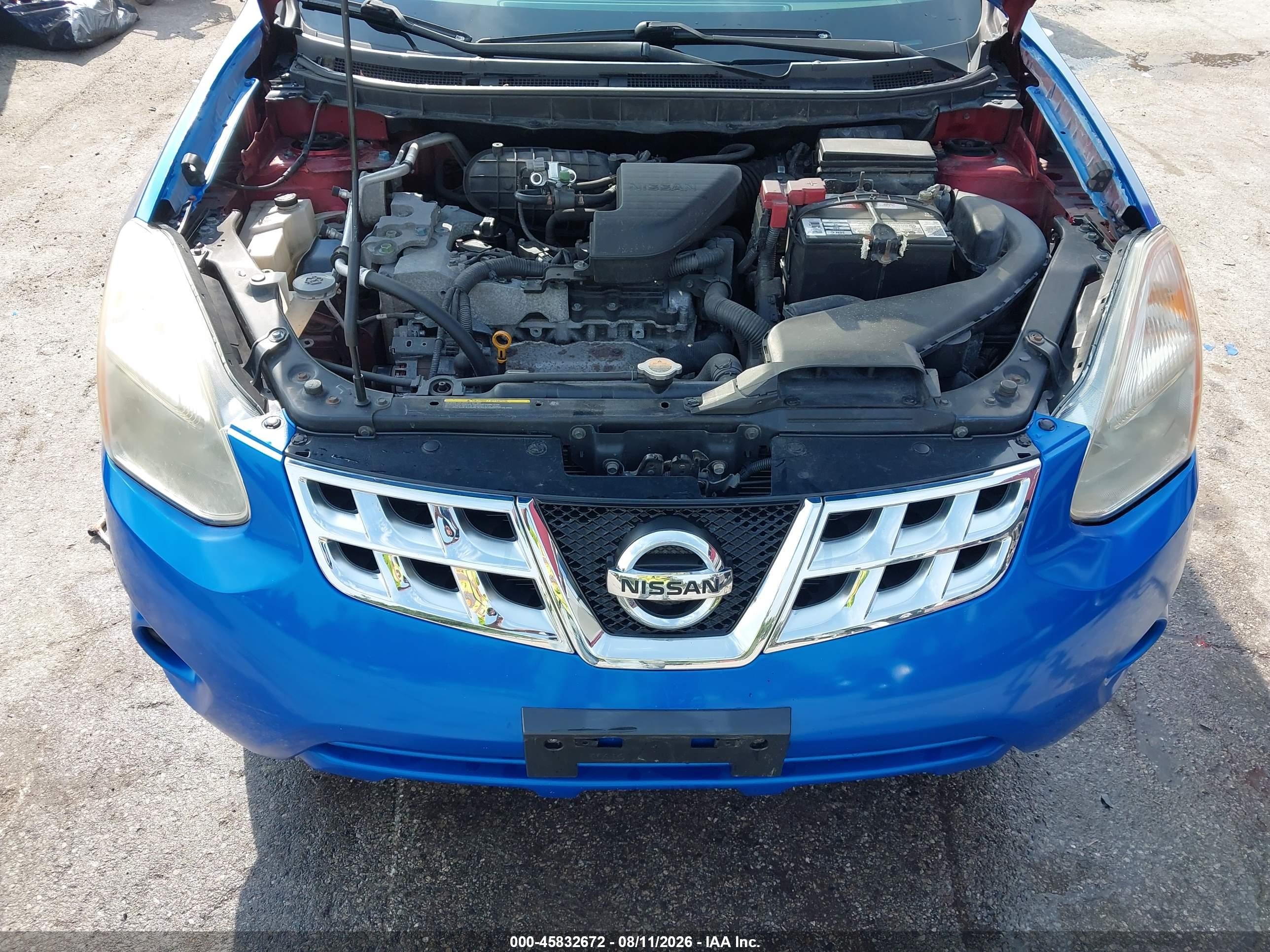 2012 Nissan Rogue S Light Blue vin: JN8AS5MV0CW356245