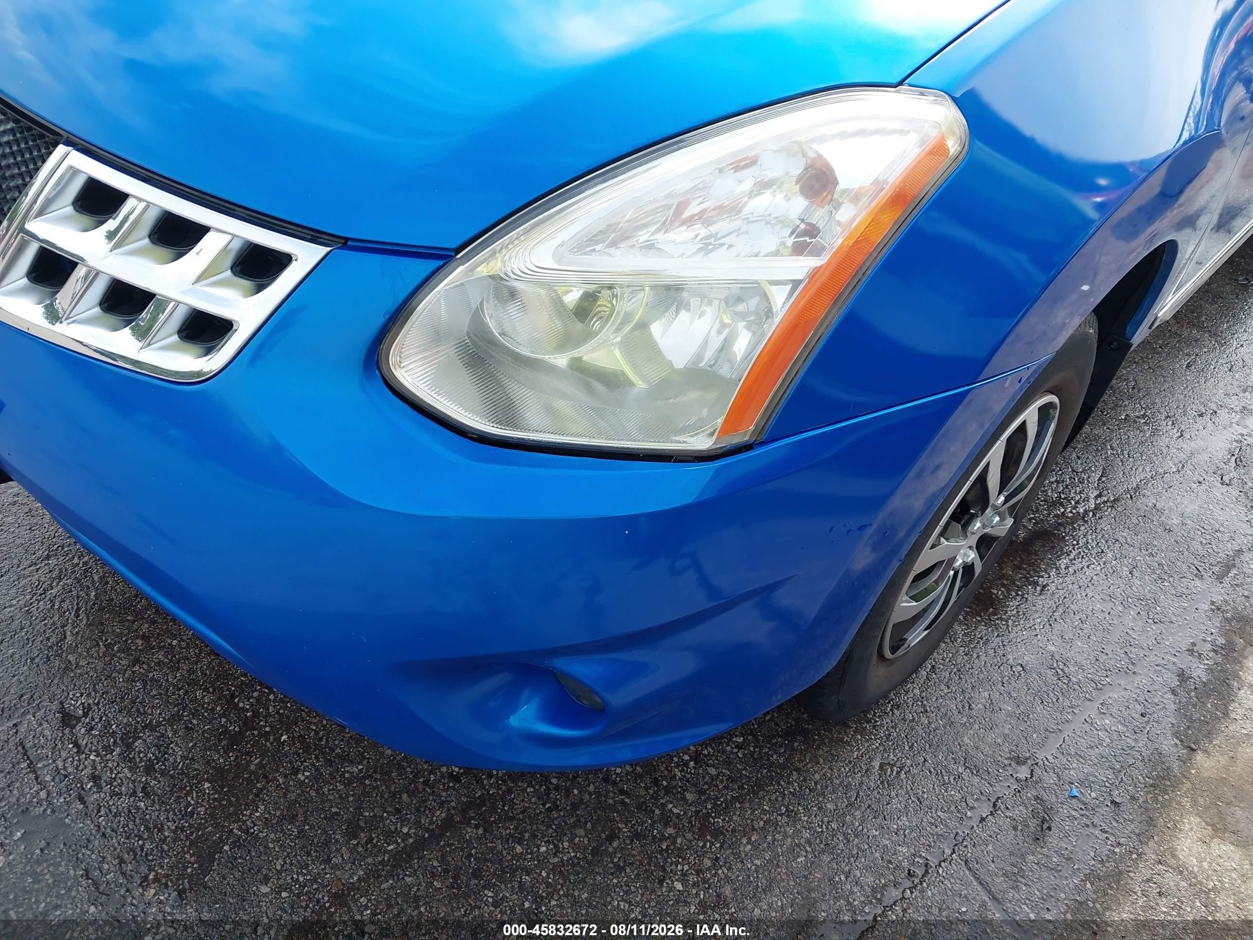 2012 Nissan Rogue S Light Blue vin: JN8AS5MV0CW356245