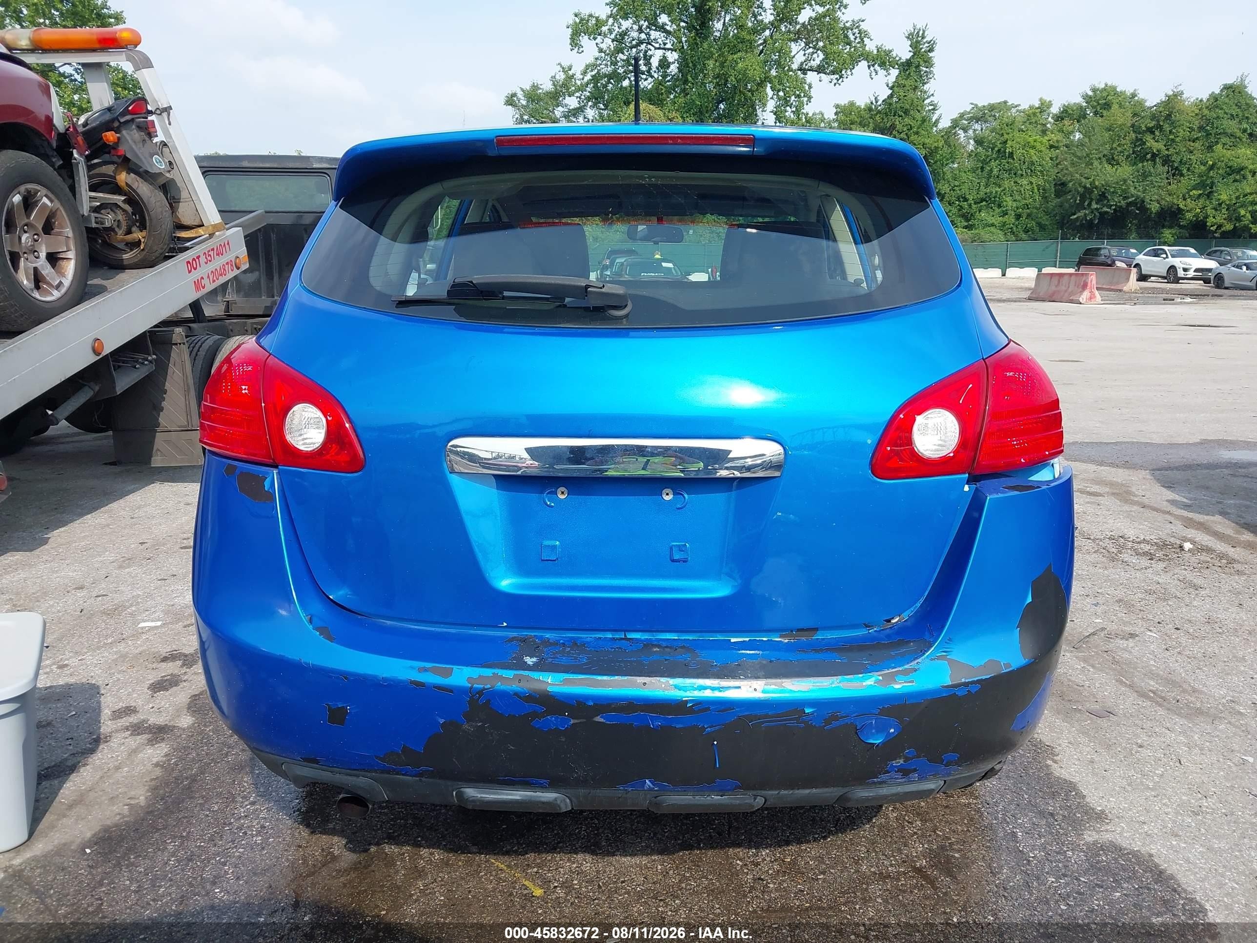 2012 Nissan Rogue S Light Blue vin: JN8AS5MV0CW356245