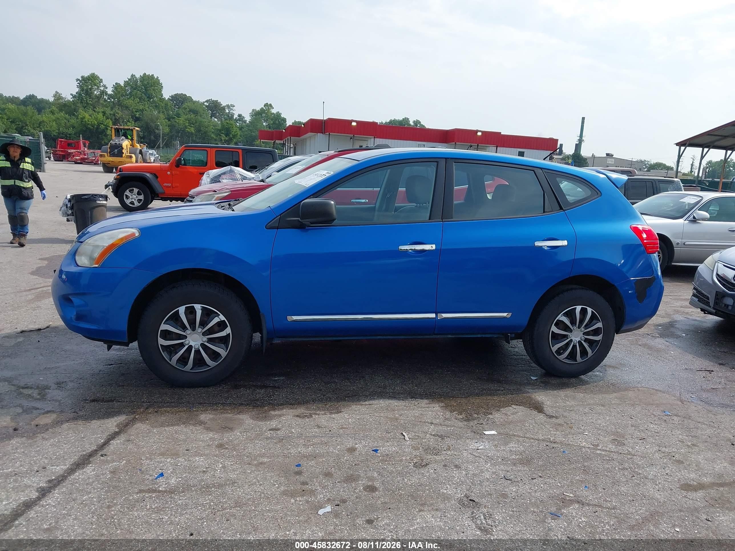 2012 Nissan Rogue S Light Blue vin: JN8AS5MV0CW356245