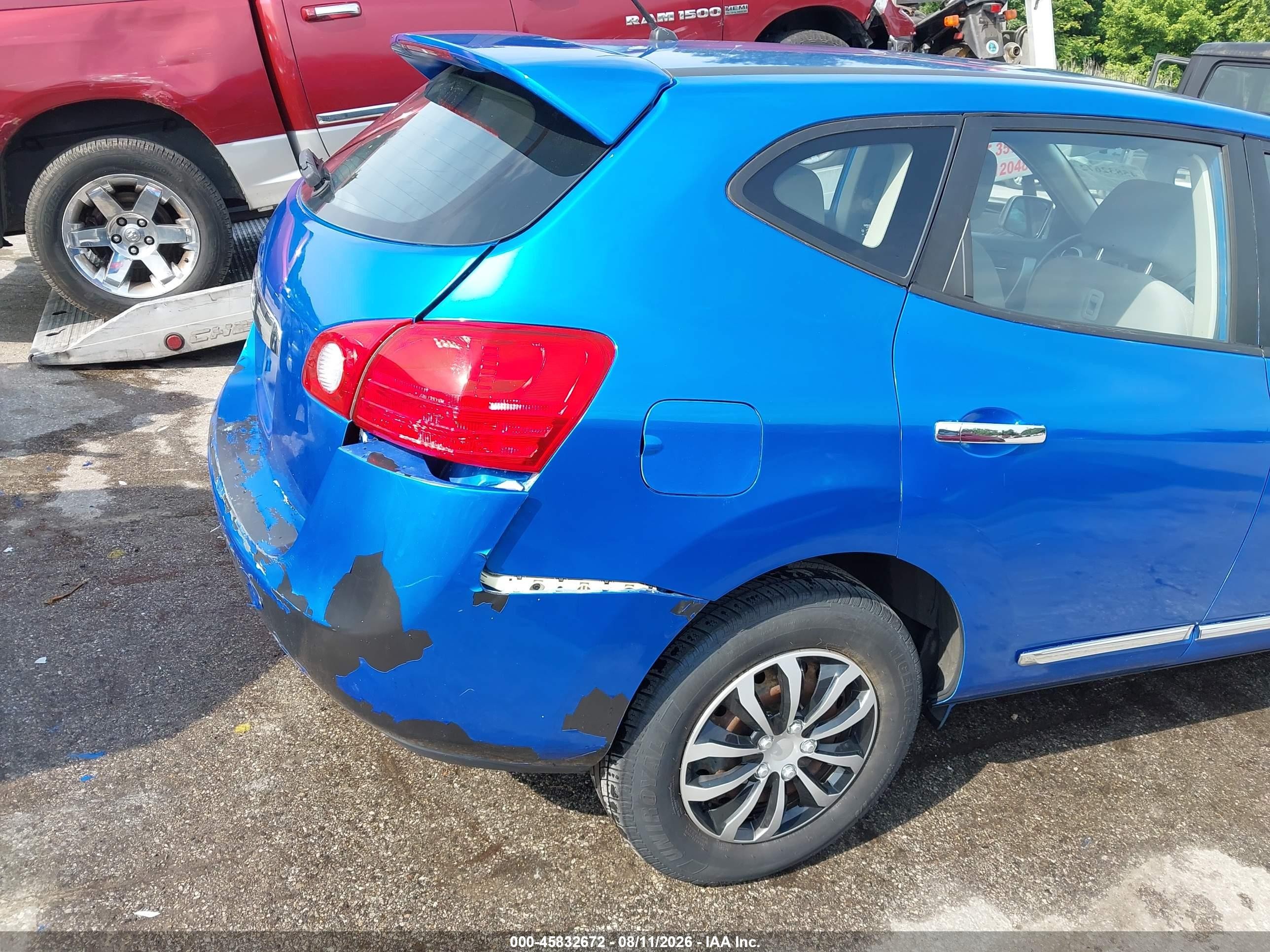 2012 Nissan Rogue S Light Blue vin: JN8AS5MV0CW356245