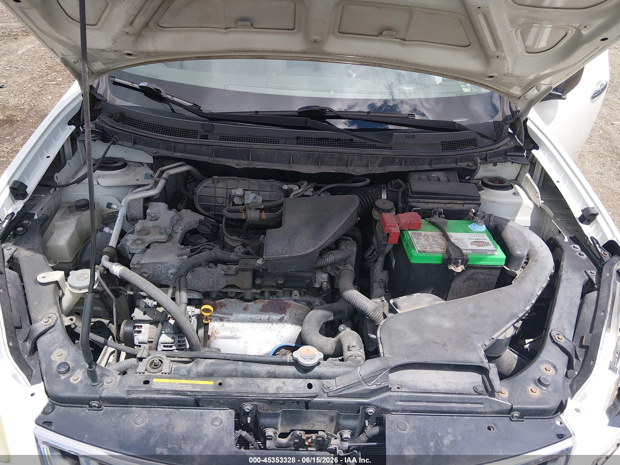 2012 Nissan Rogue S White vin: JN8AS5MV0CW360179