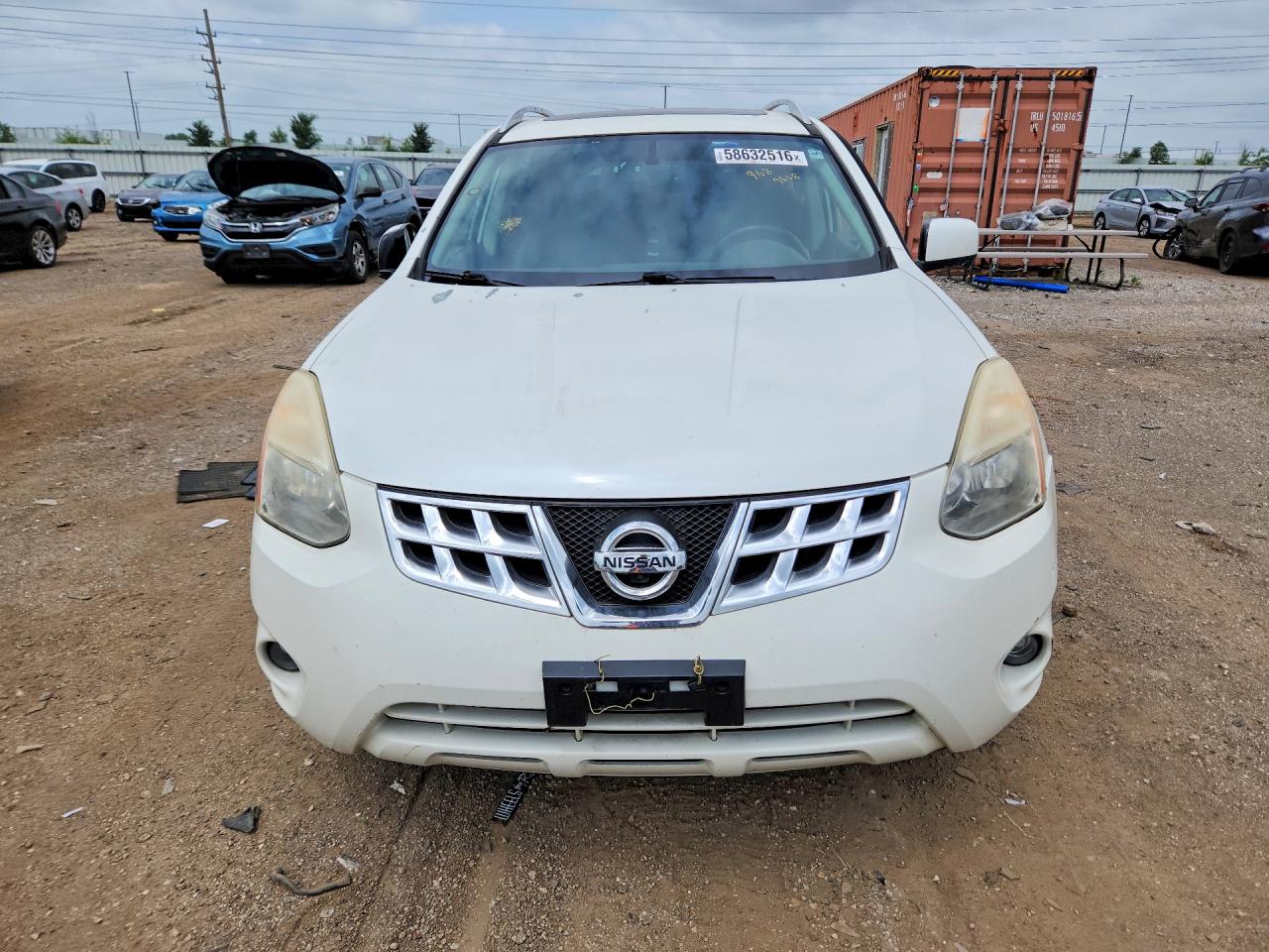 2012 Nissan Rogue S White vin: JN8AS5MV0CW379668