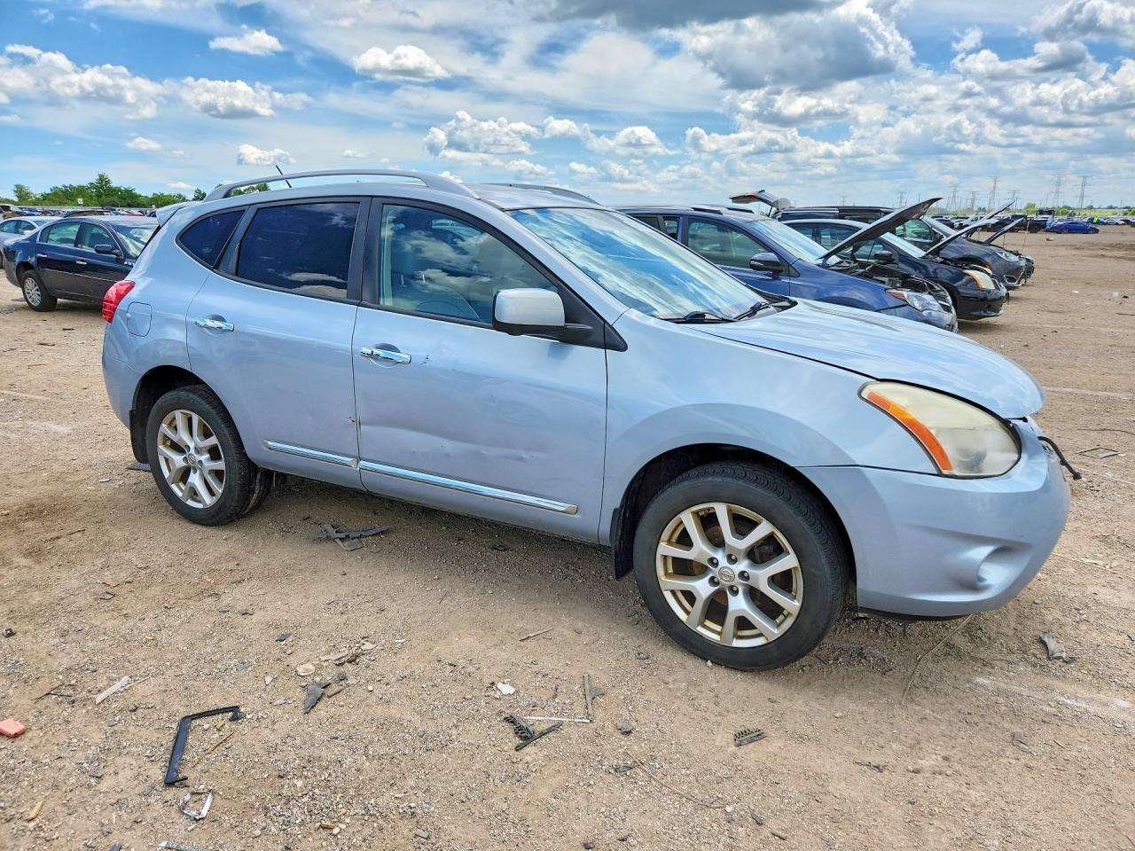 2012 Nissan Rogue S Blue vin: JN8AS5MV0CW387690