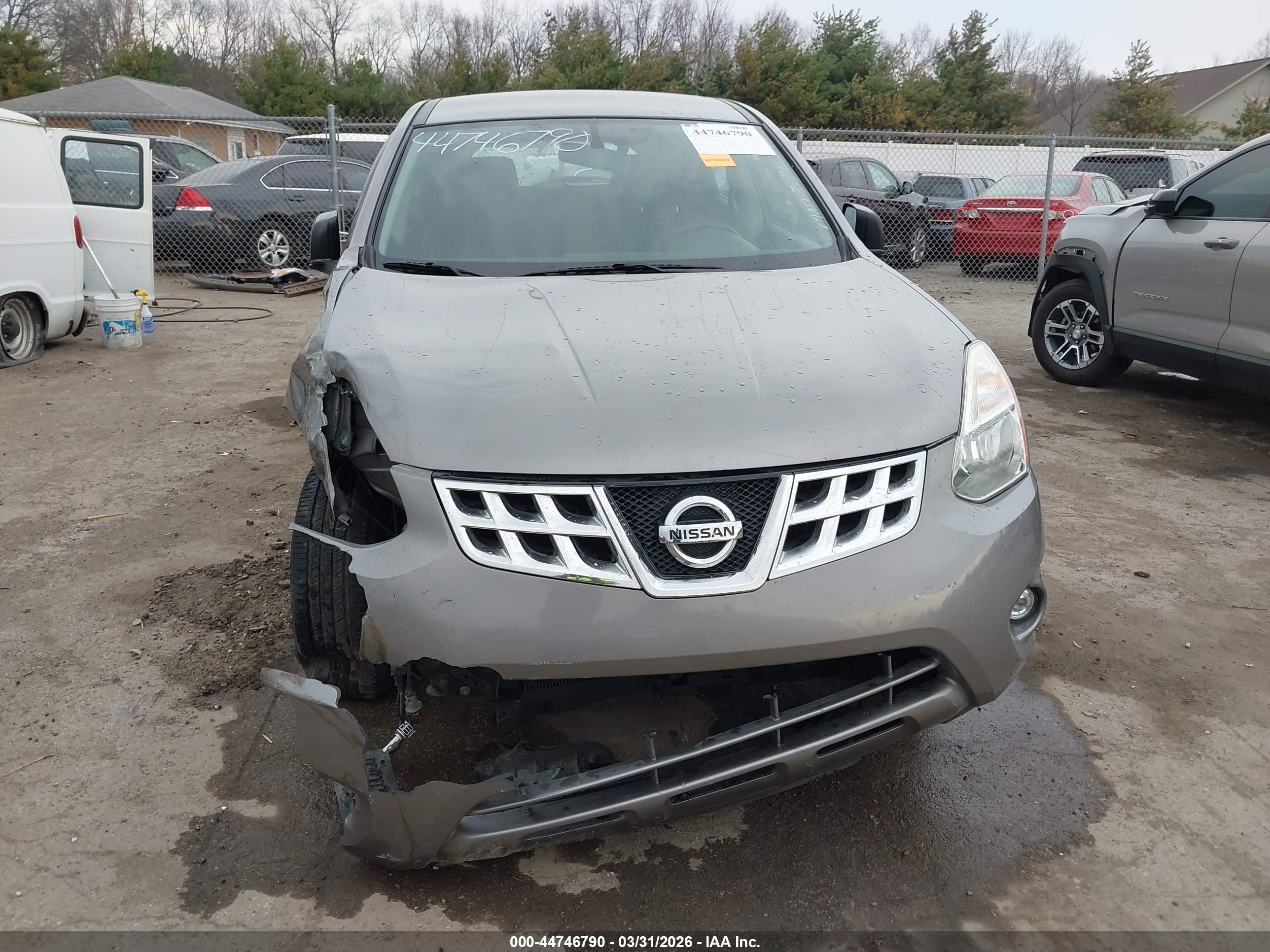 2012 Nissan Rogue S Gray vin: JN8AS5MV0CW389357