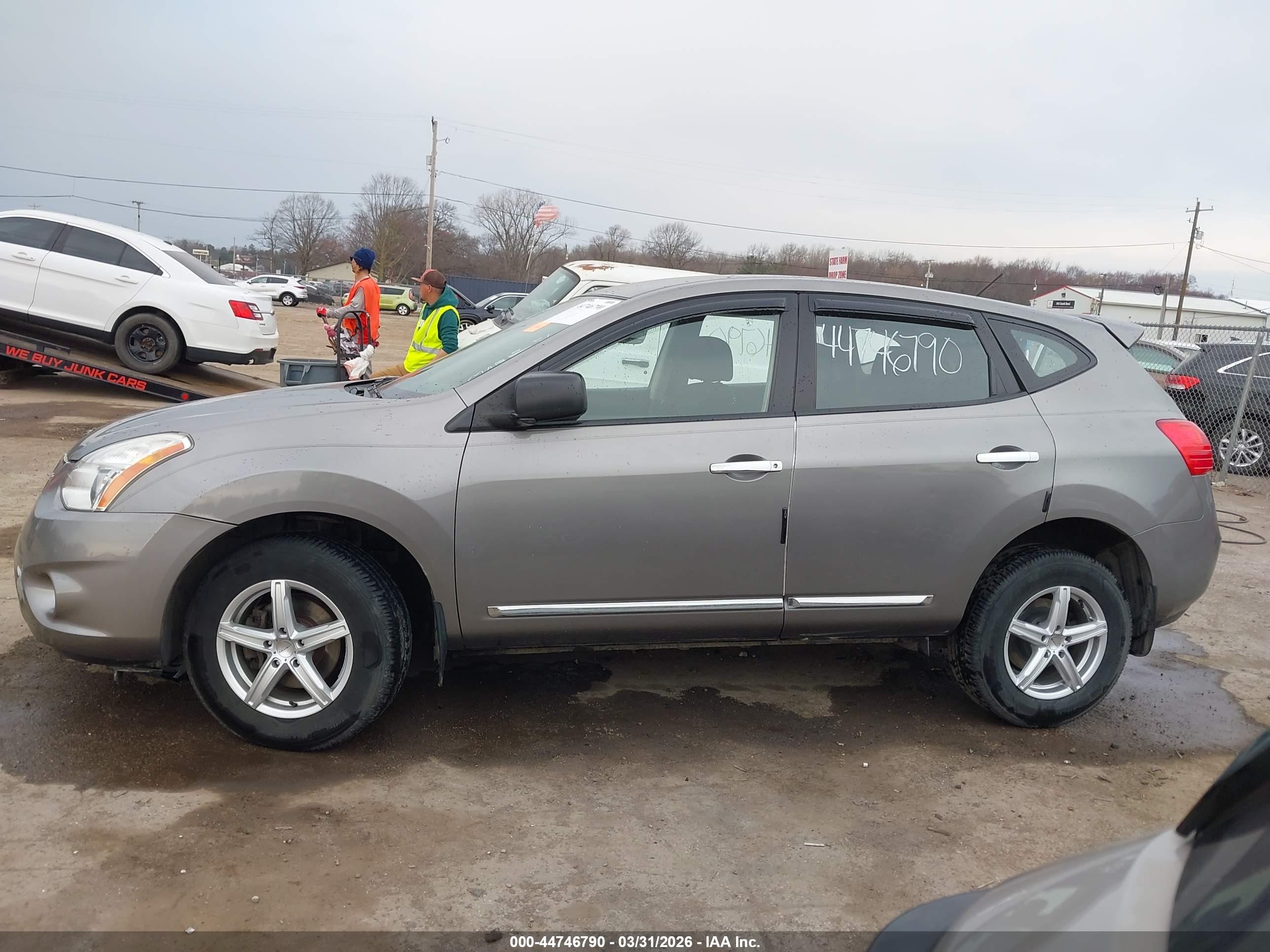 2012 Nissan Rogue S Gray vin: JN8AS5MV0CW389357