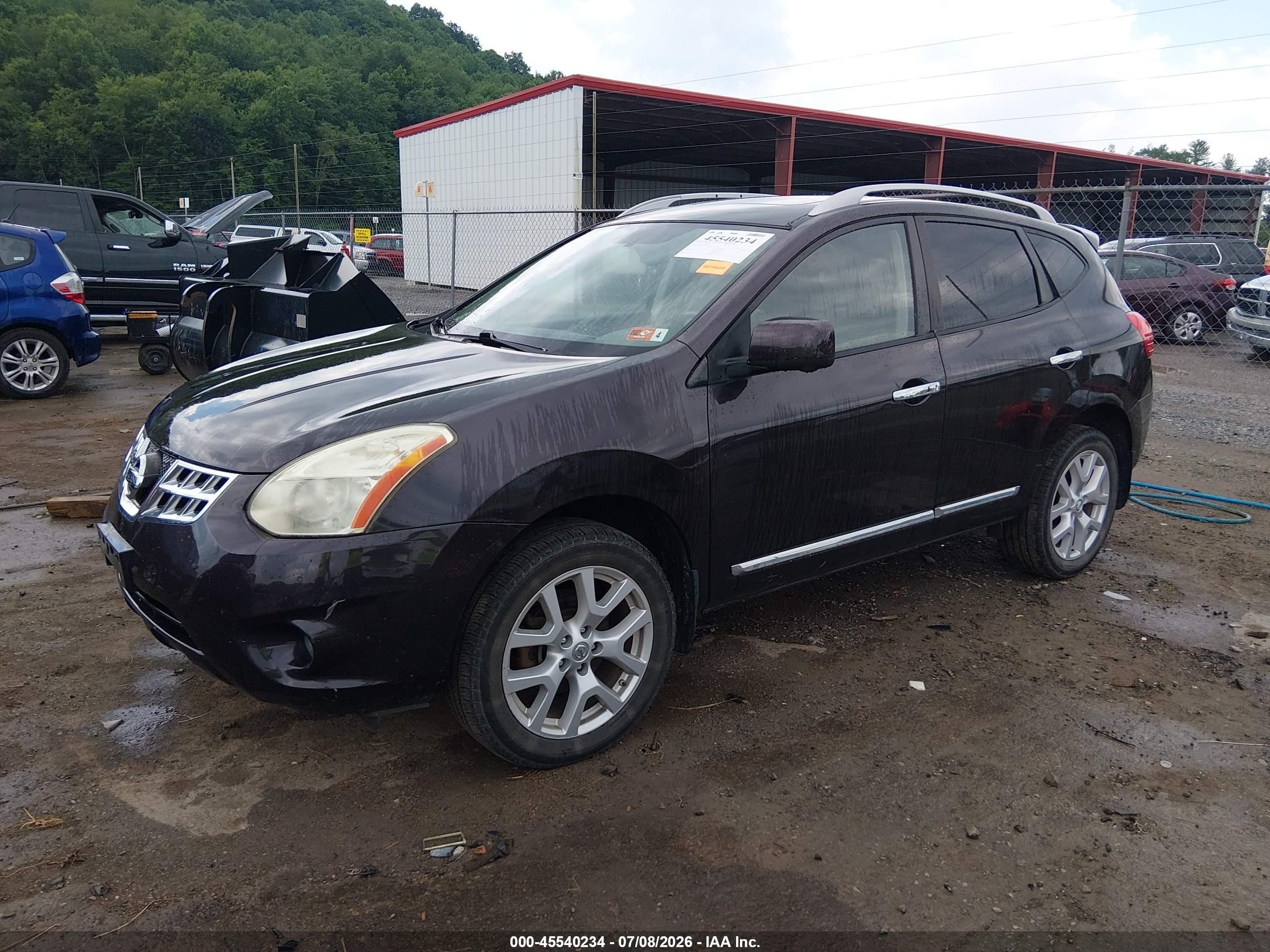 2012 Nissan Rogue Sv W/sl Pkg Dark Brown vin: JN8AS5MV0CW391027