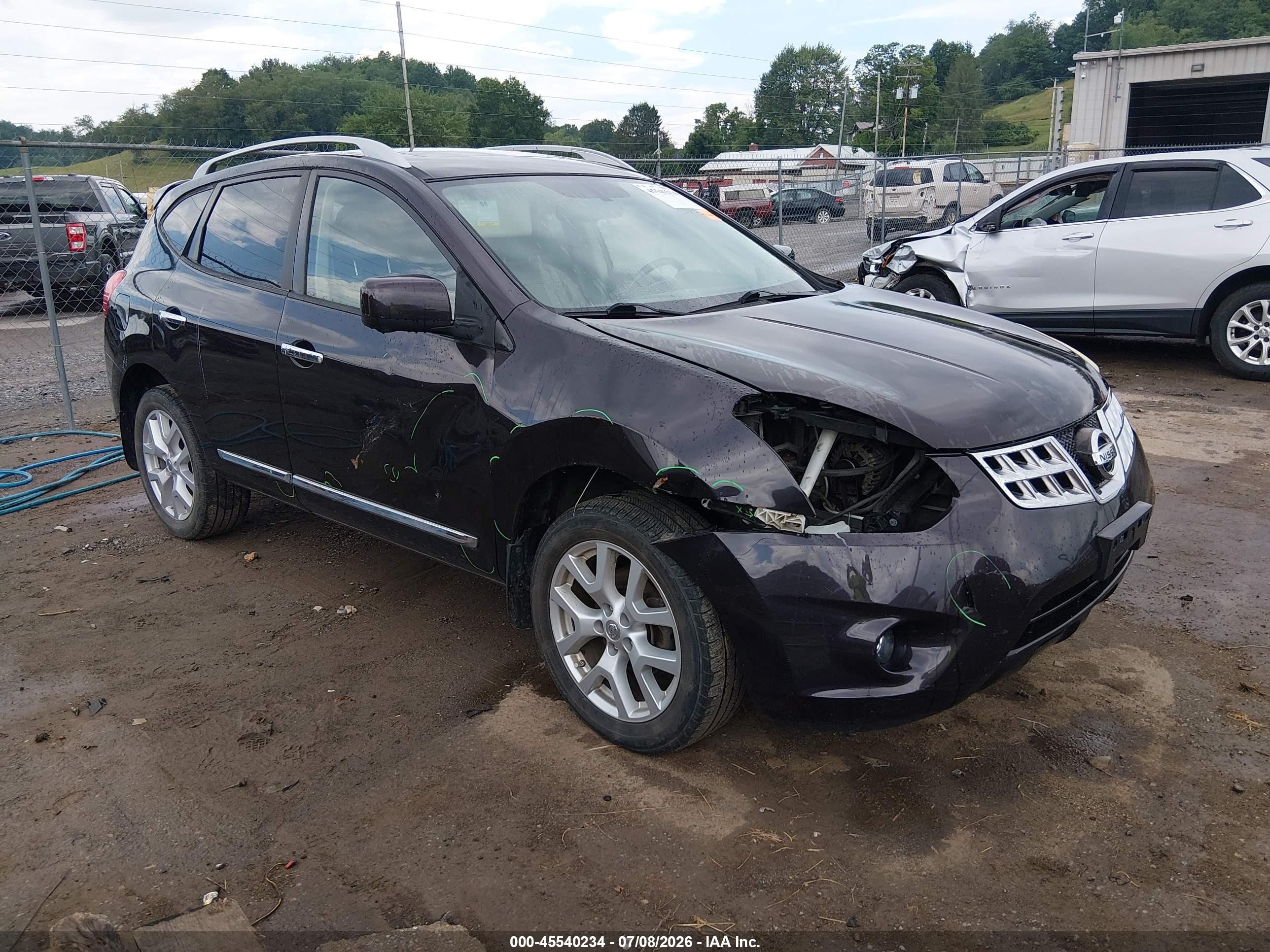 2012 Nissan Rogue Sv W/sl Pkg Dark Brown vin: JN8AS5MV0CW391027