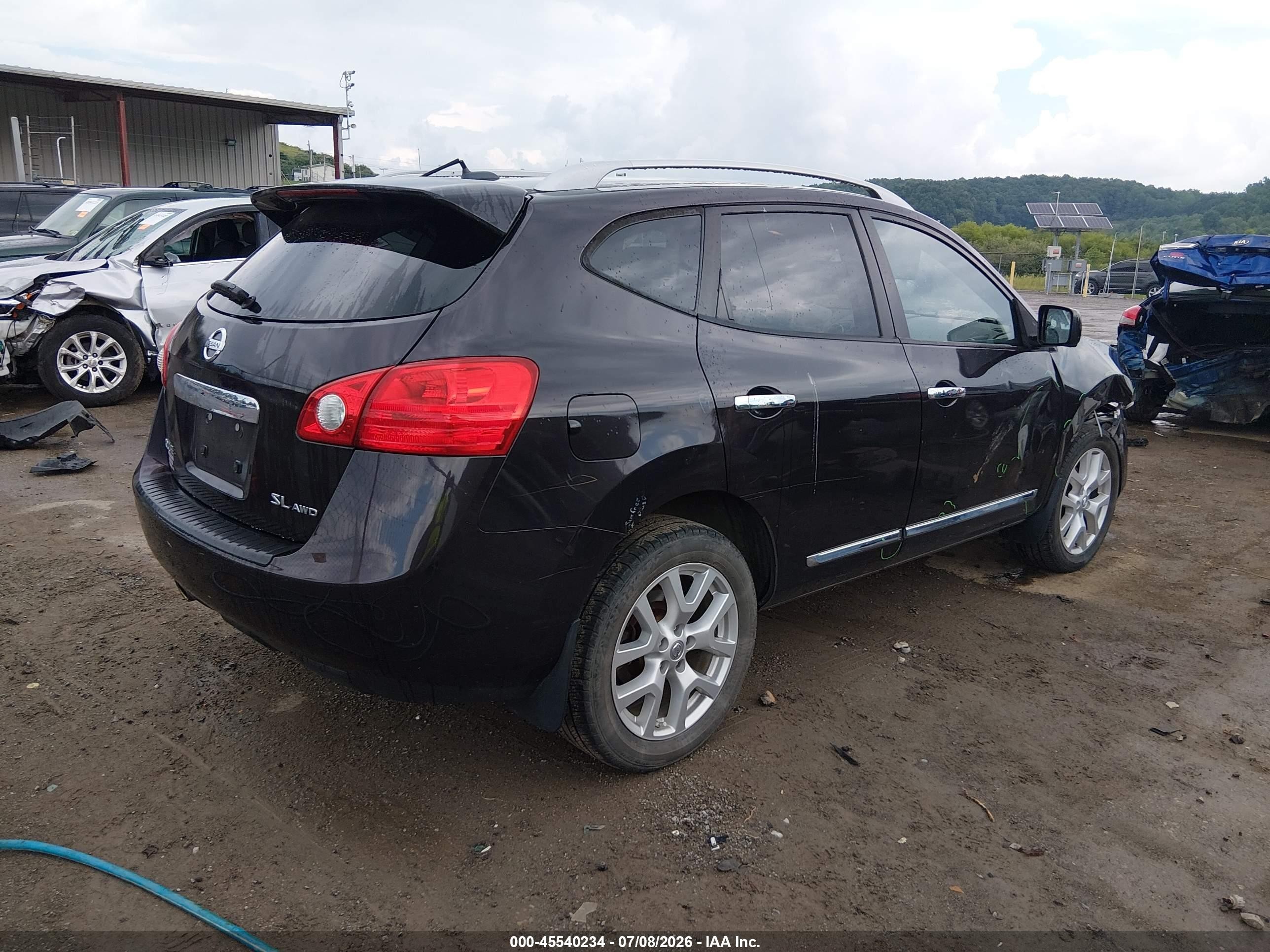 2012 Nissan Rogue Sv W/sl Pkg Dark Brown vin: JN8AS5MV0CW391027