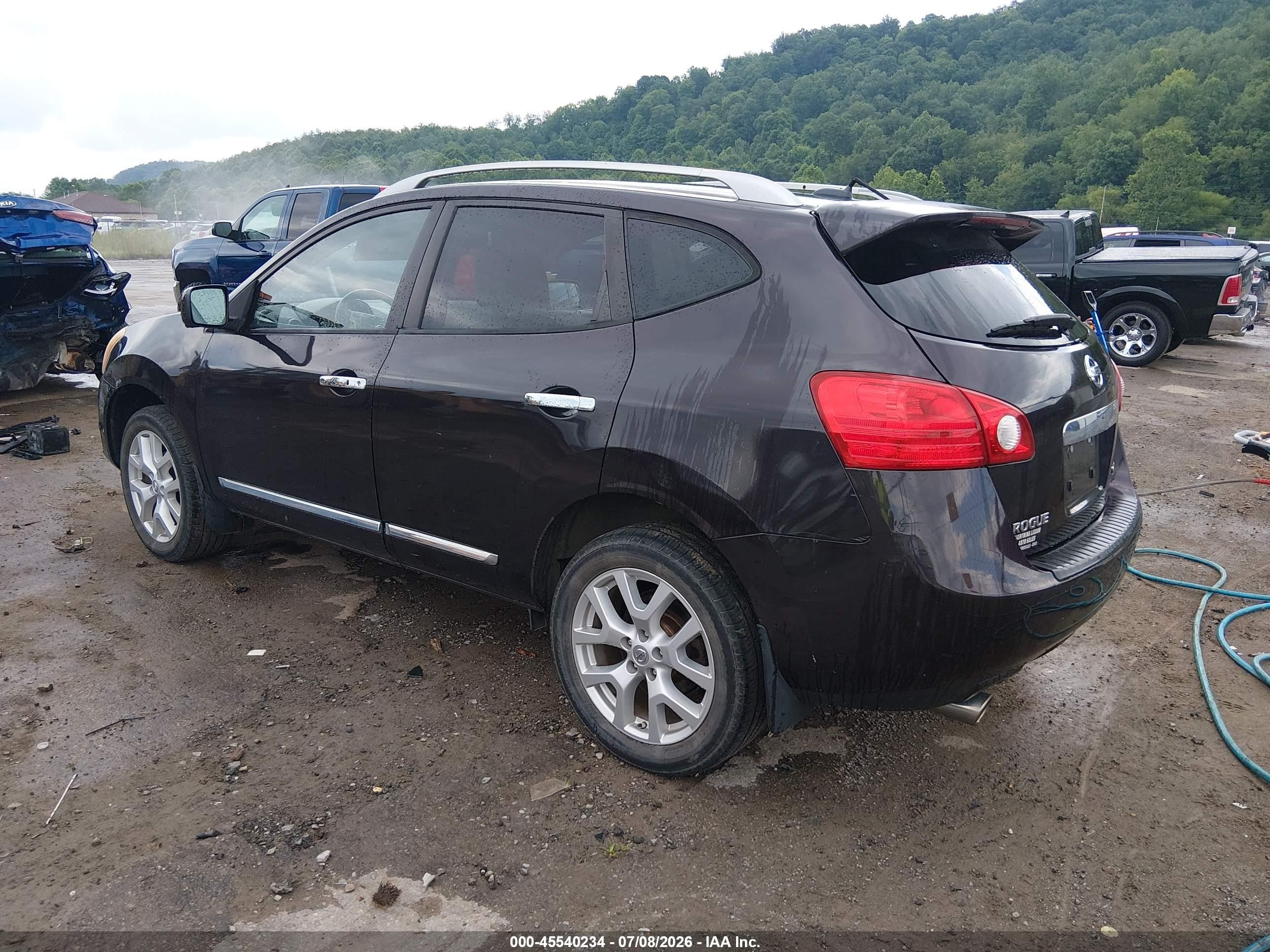 2012 Nissan Rogue Sv W/sl Pkg Dark Brown vin: JN8AS5MV0CW391027