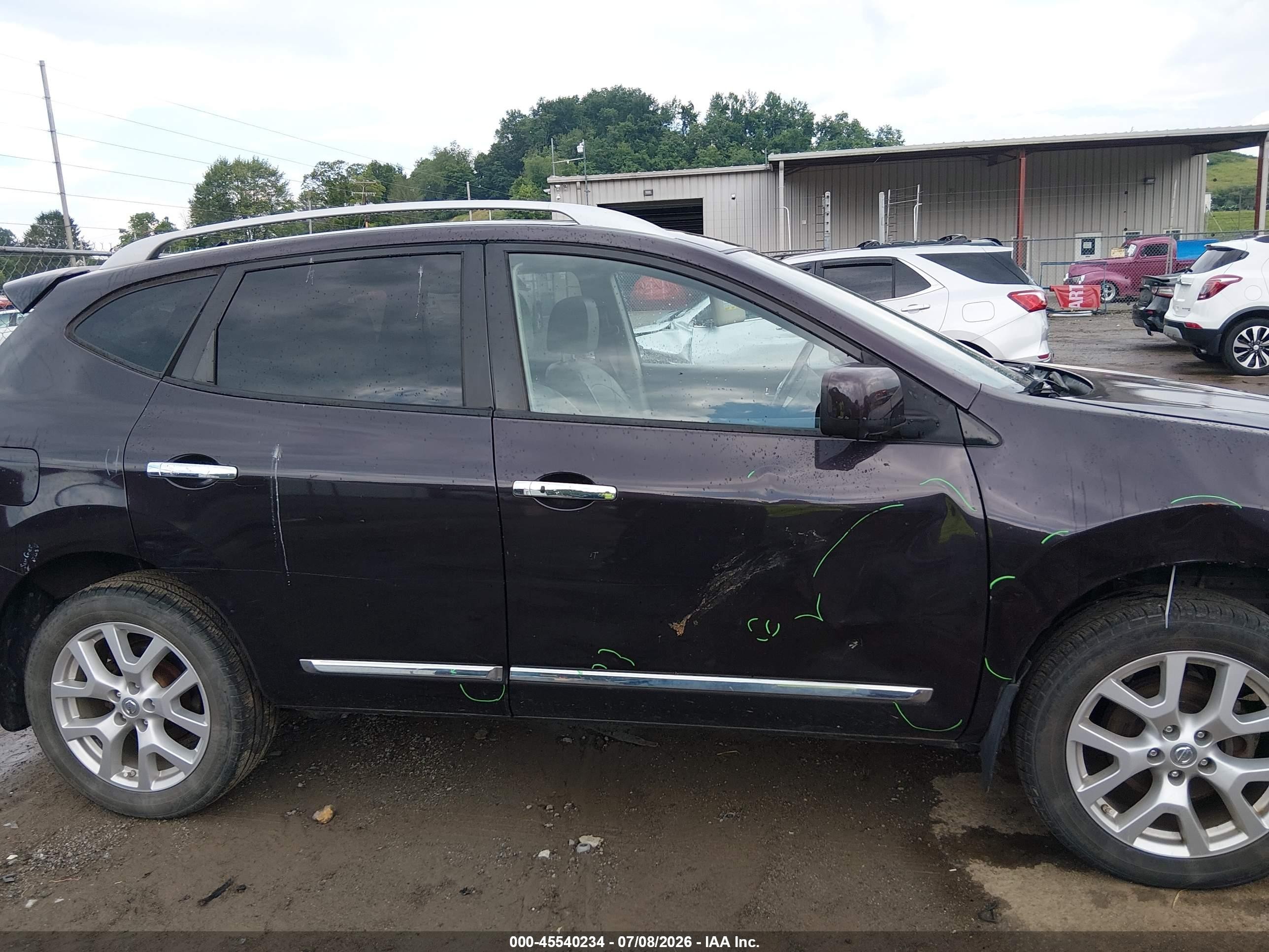 2012 Nissan Rogue Sv W/sl Pkg Dark Brown vin: JN8AS5MV0CW391027