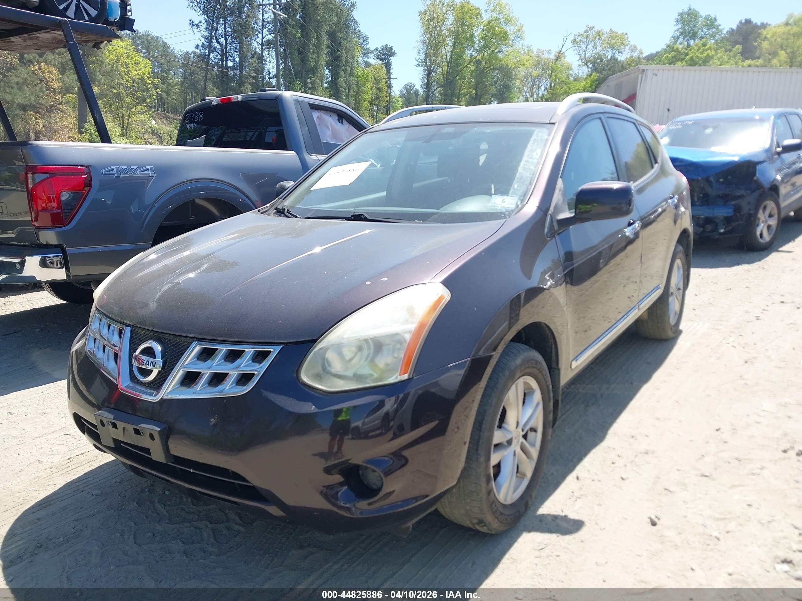 2012 Nissan Rogue Sv Purple vin: JN8AS5MV0CW392906