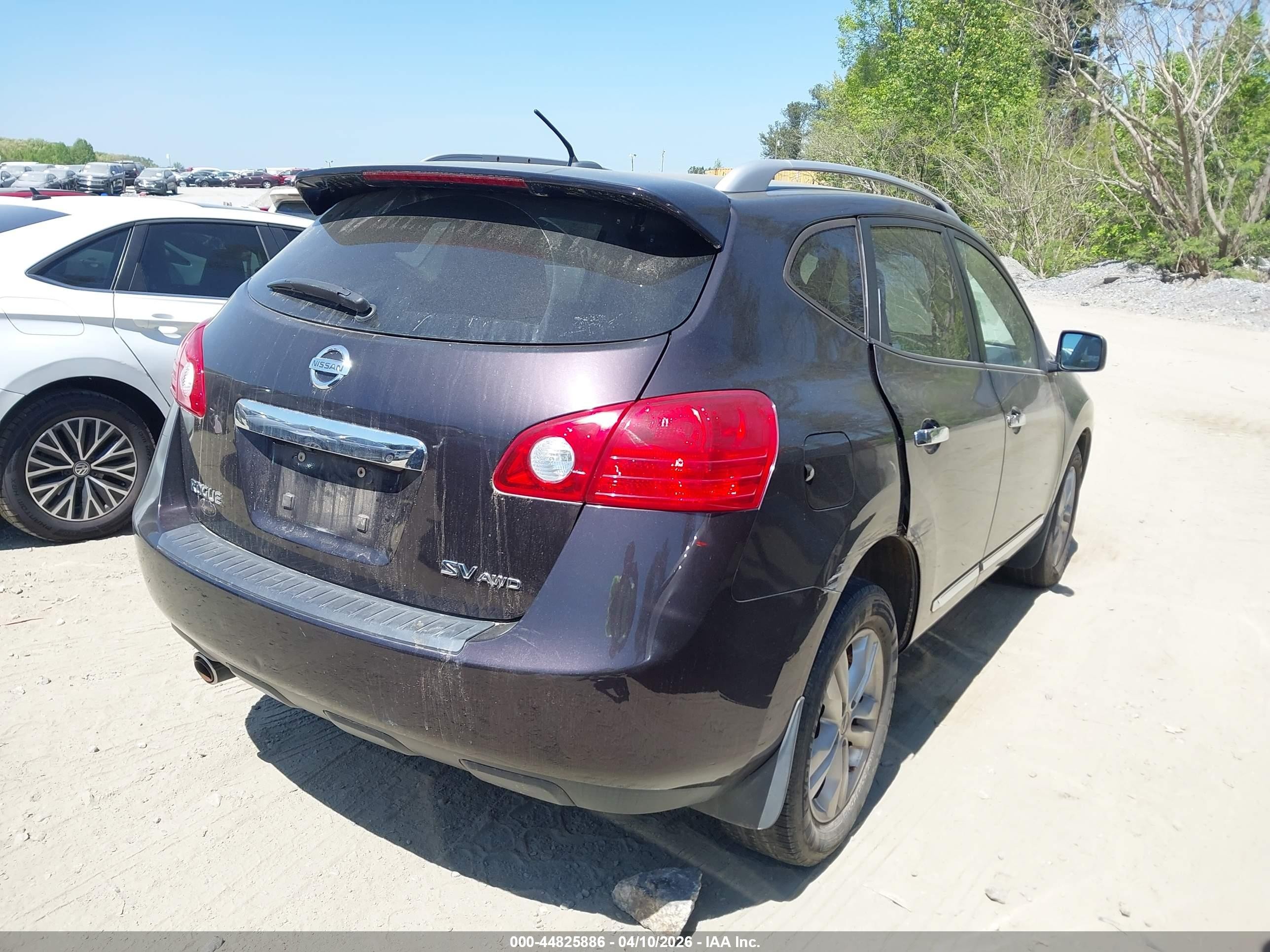 2012 Nissan Rogue Sv Purple vin: JN8AS5MV0CW392906