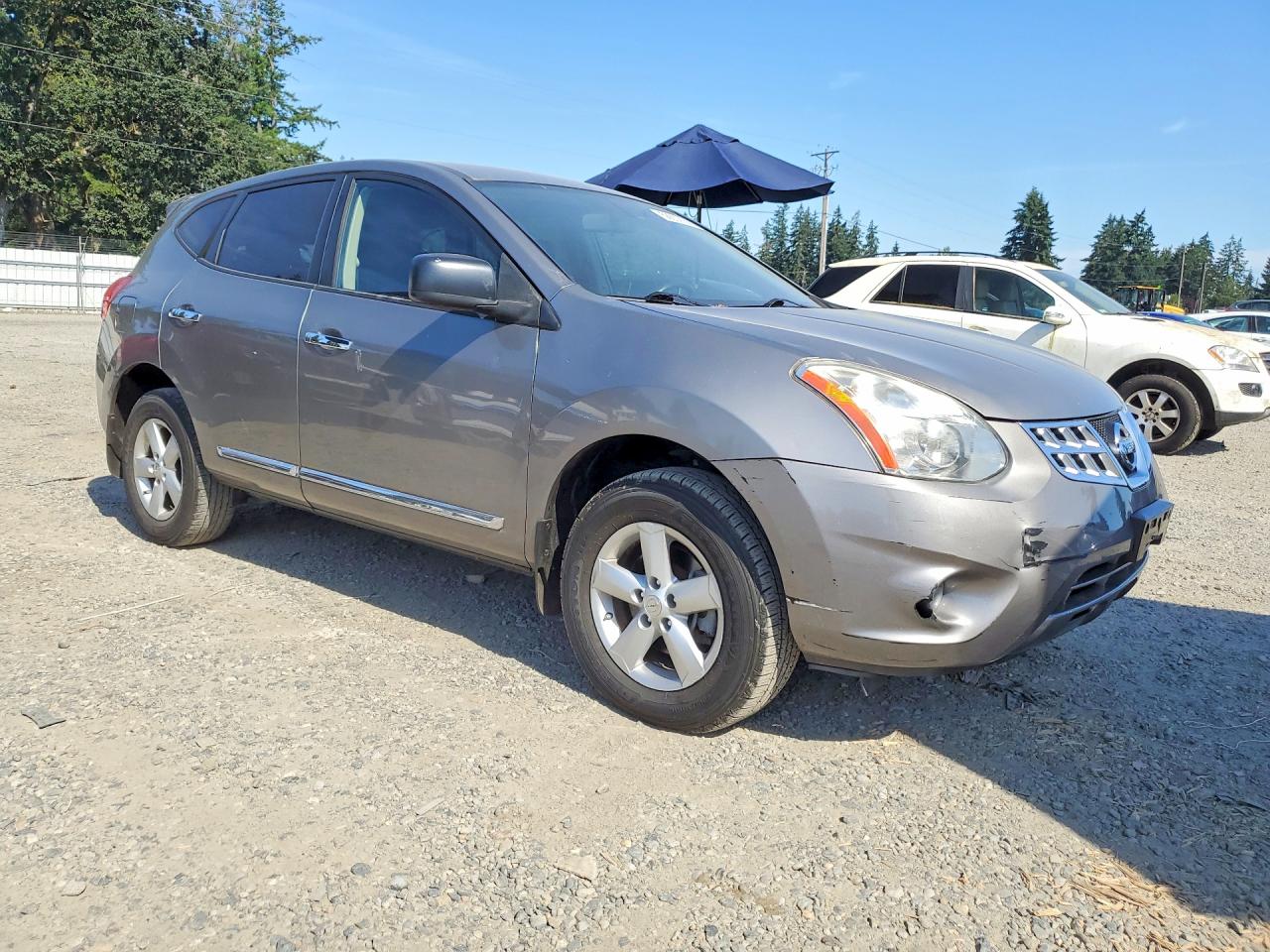 2012 Nissan Rogue S Gray vin: JN8AS5MV0CW405069
