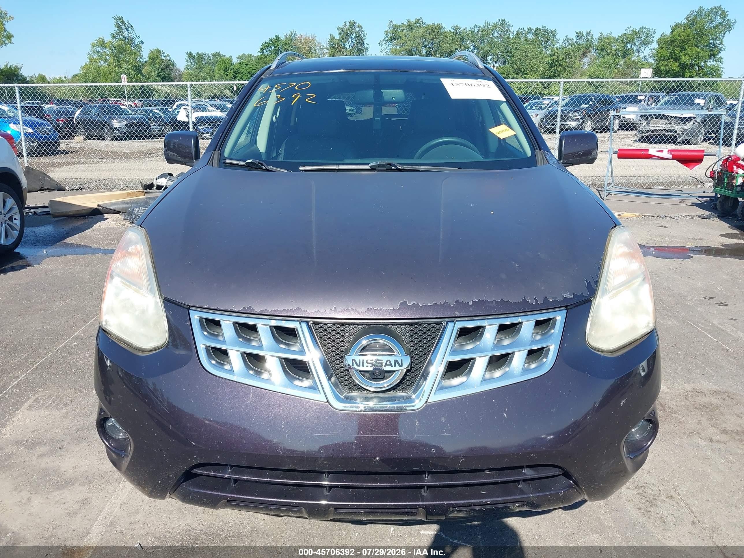 2012 Nissan Rogue Sv W/sl Pkg Black vin: JN8AS5MV0CW405430