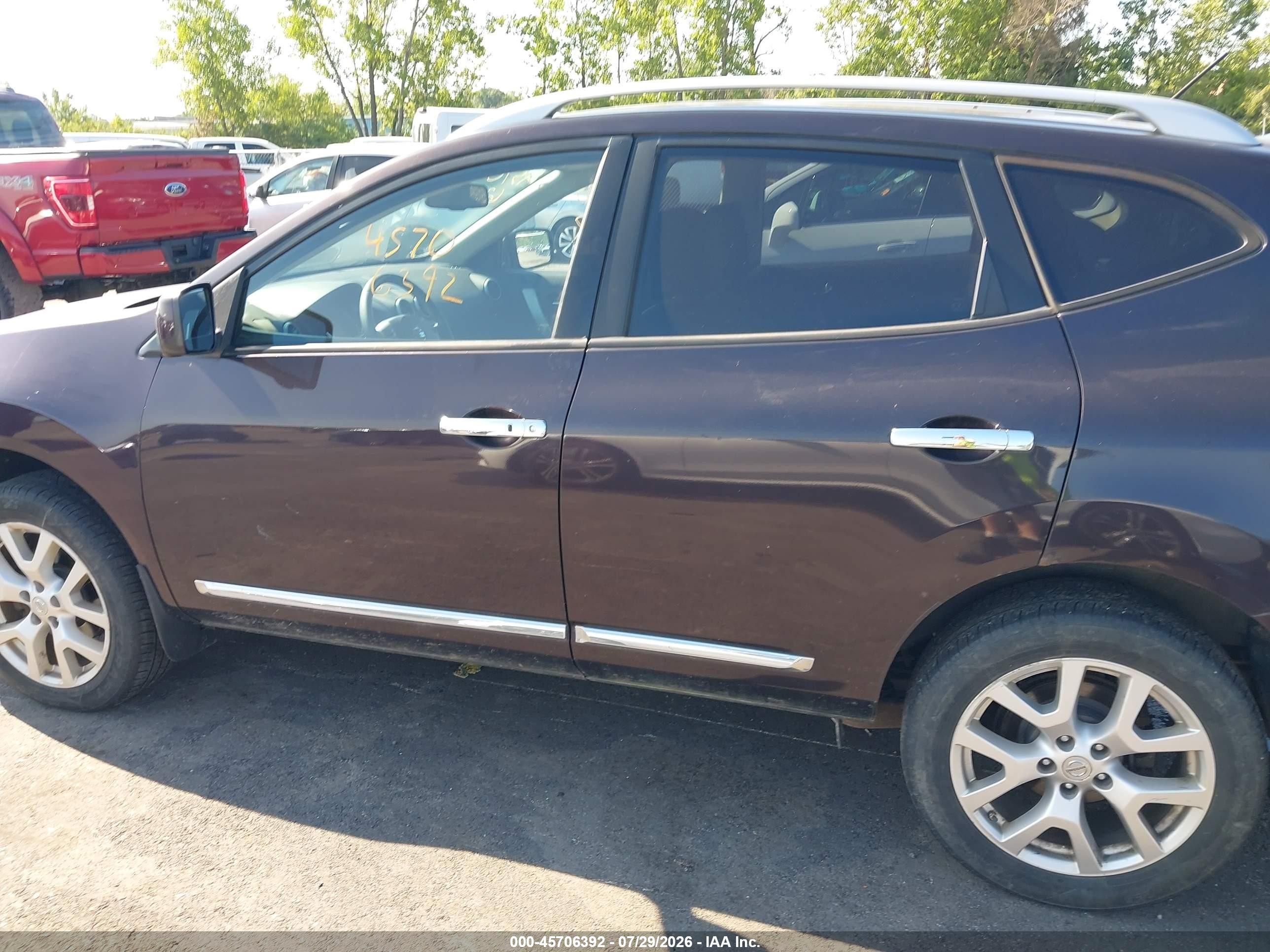 2012 Nissan Rogue Sv W/sl Pkg Black vin: JN8AS5MV0CW405430