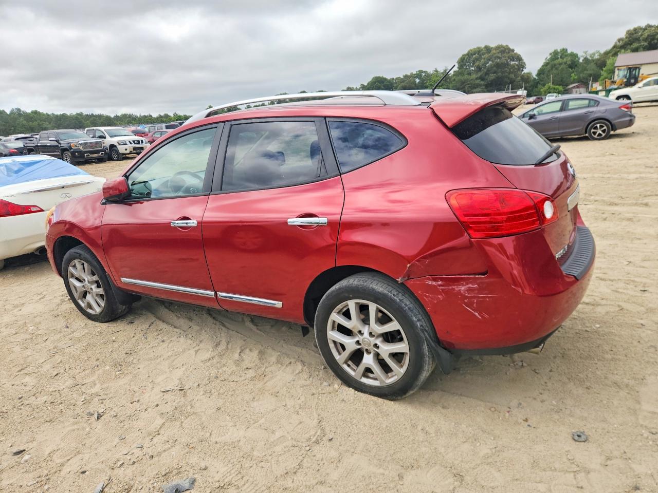 2012 Nissan Rogue S Красный vin: JN8AS5MV0CW408733
