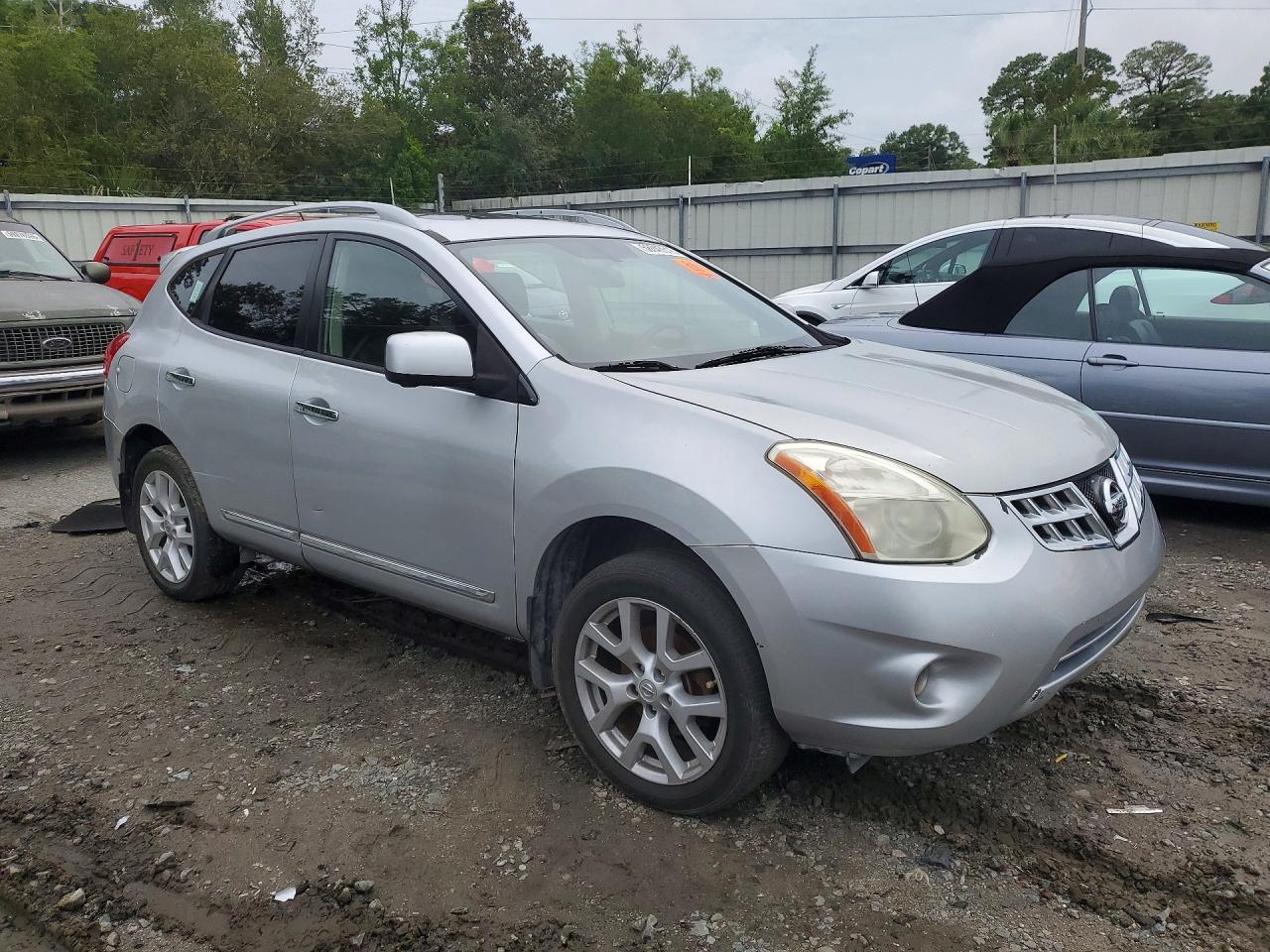 2012 Nissan Rogue S Silver vin: JN8AS5MV0CW409493