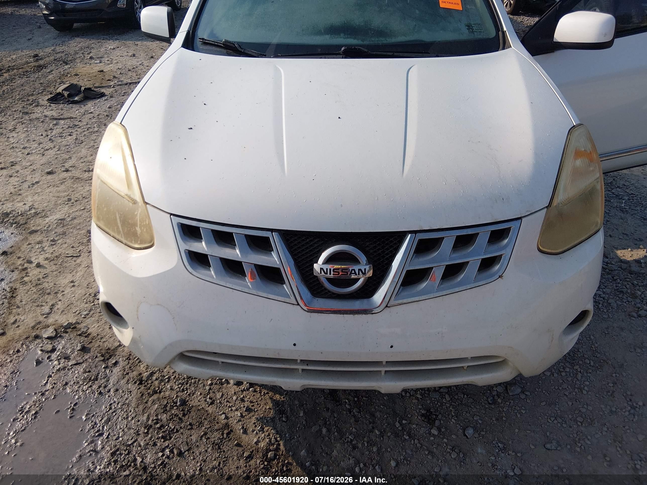 2012 Nissan Rogue Sv Белый vin: JN8AS5MV0CW409932