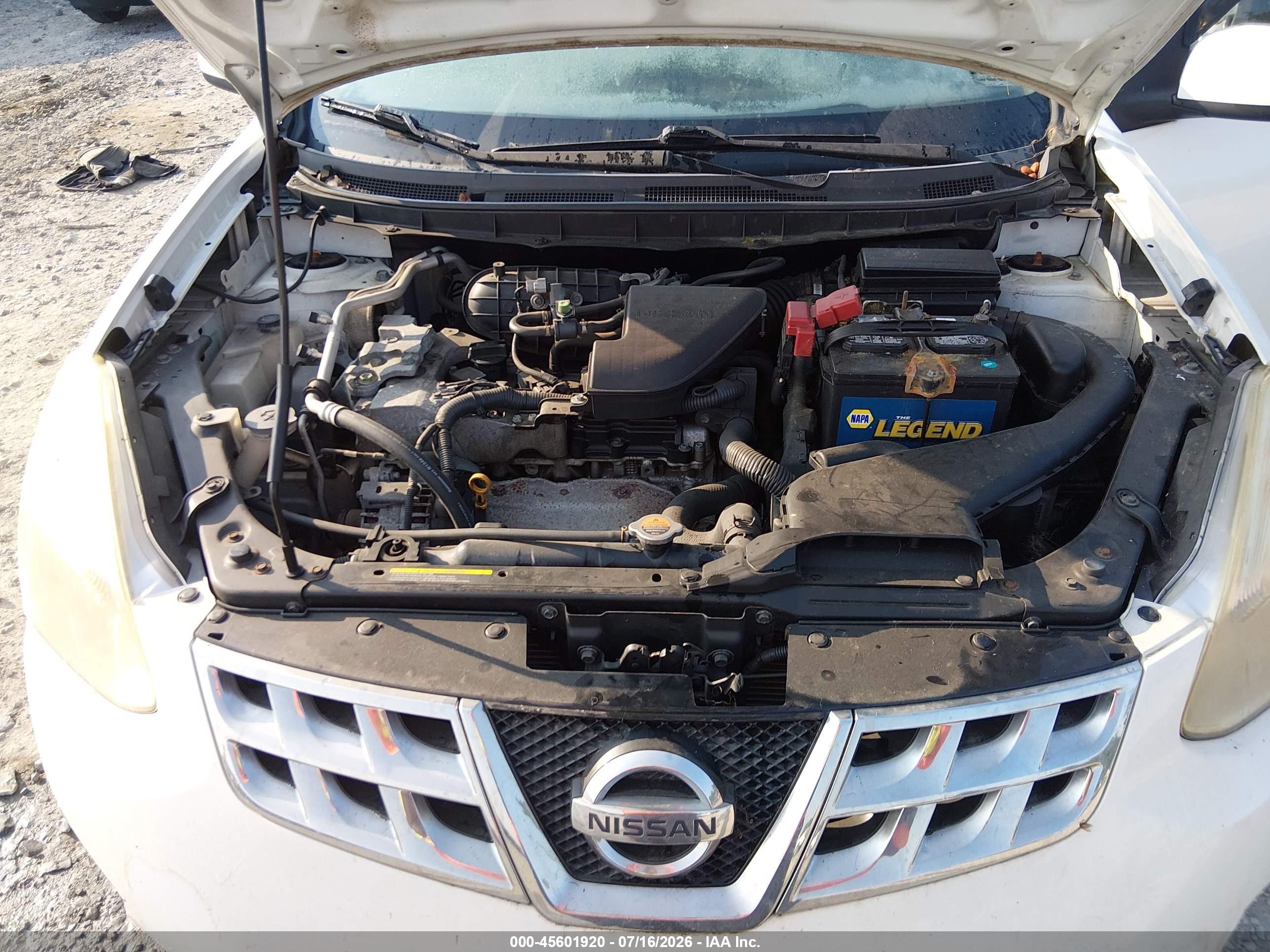 2012 Nissan Rogue Sv Белый vin: JN8AS5MV0CW409932