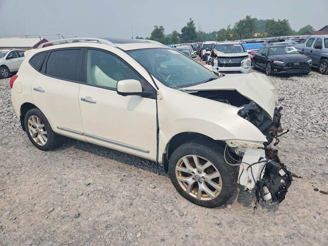 2012 Nissan Rogue S Белый vin: JN8AS5MV0CW413253