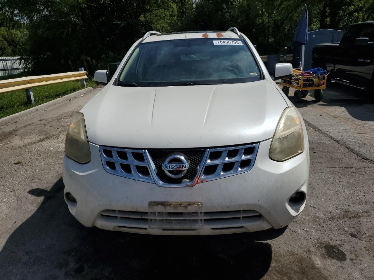 2012 Nissan Rogue S White vin: JN8AS5MV0CW414578