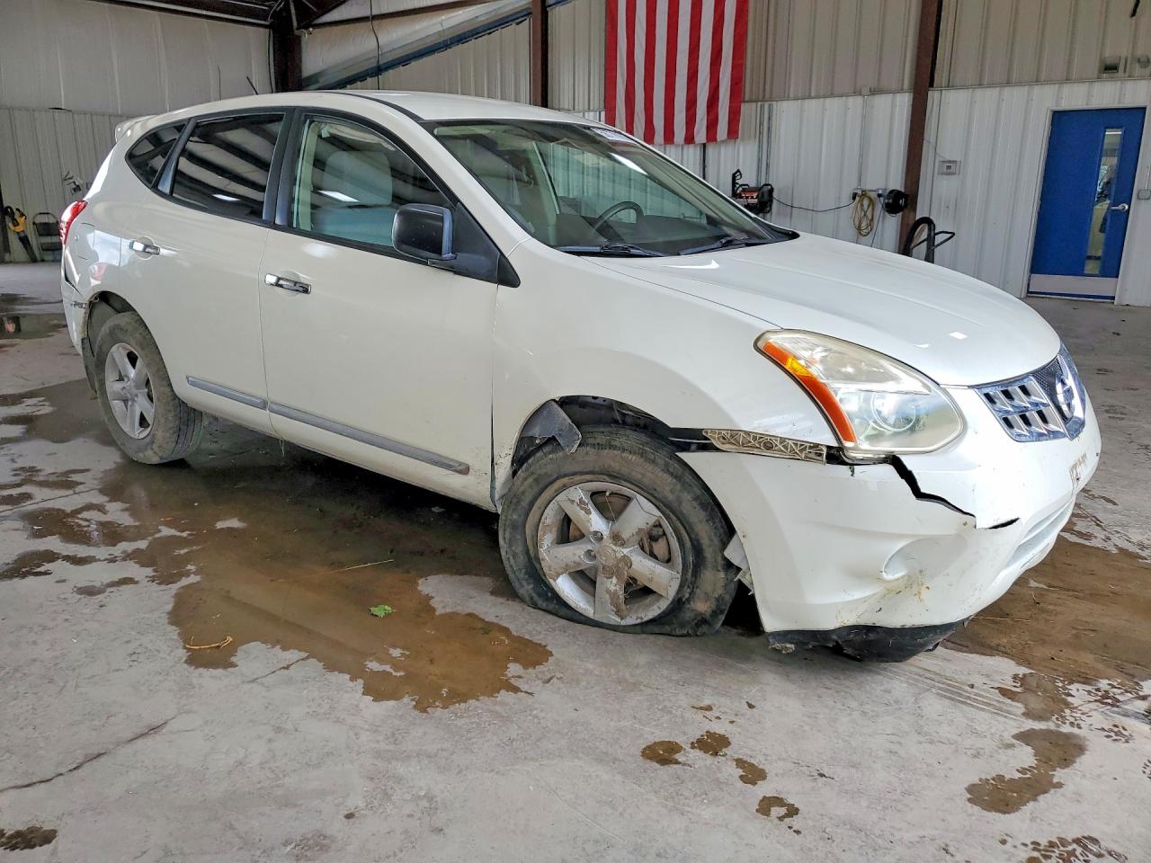 2012 Nissan Rogue S White vin: JN8AS5MV0CW416198