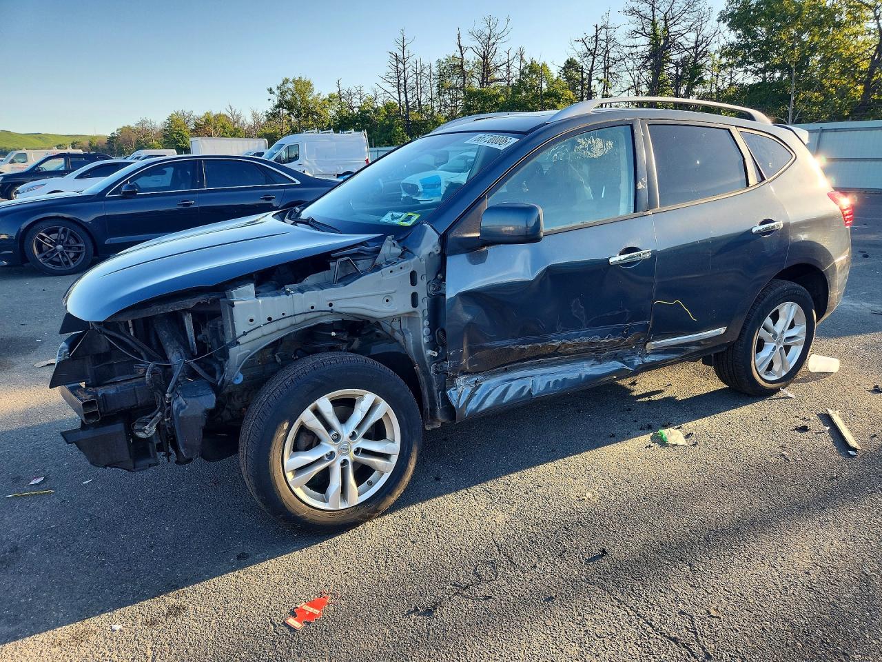 2012 Nissan Rogue S Blue vin: JN8AS5MV0CW705811