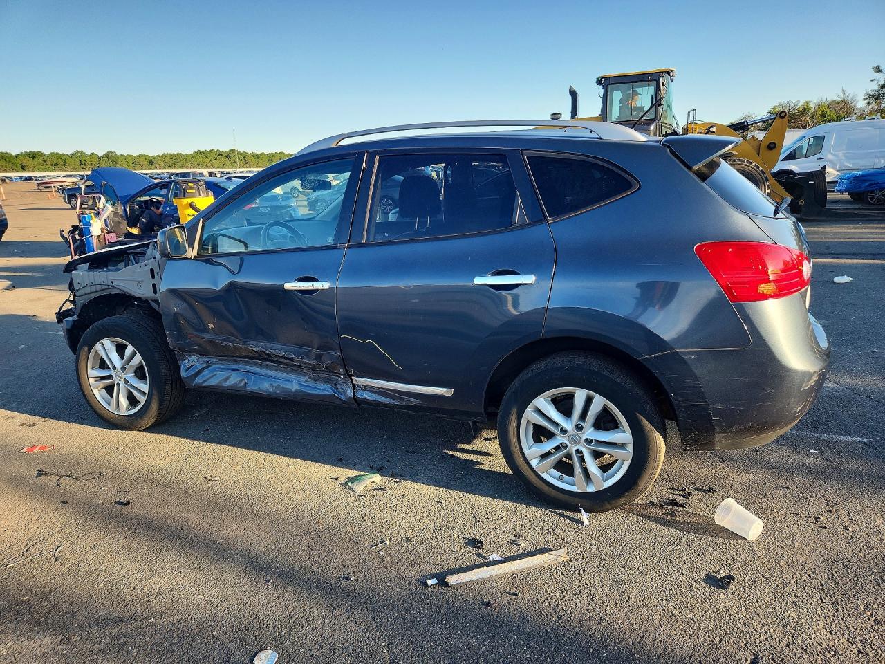 2012 Nissan Rogue S Синий vin: JN8AS5MV0CW705811