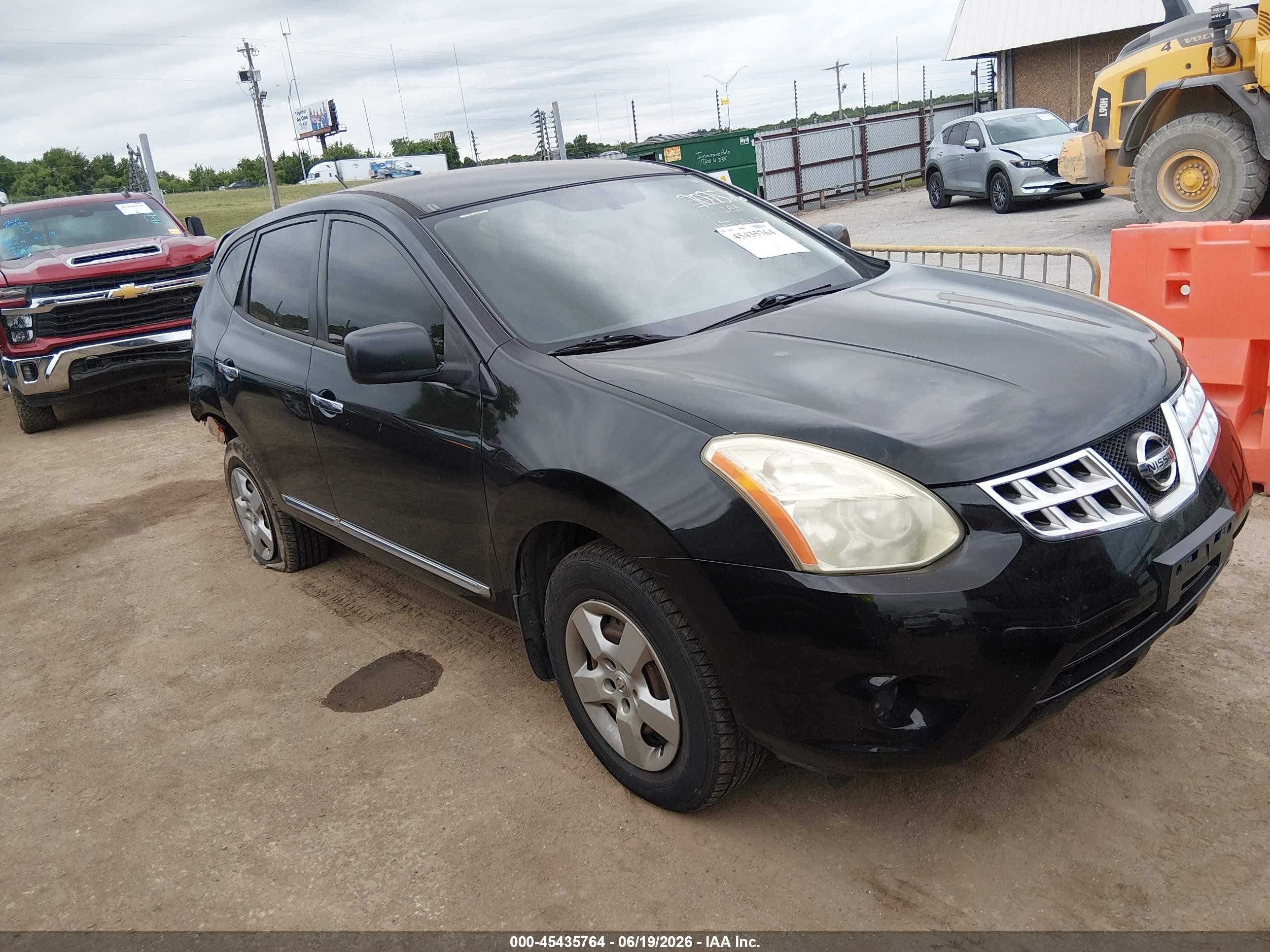 2012 Nissan Rogue S Черный vin: JN8AS5MV0CW707526
