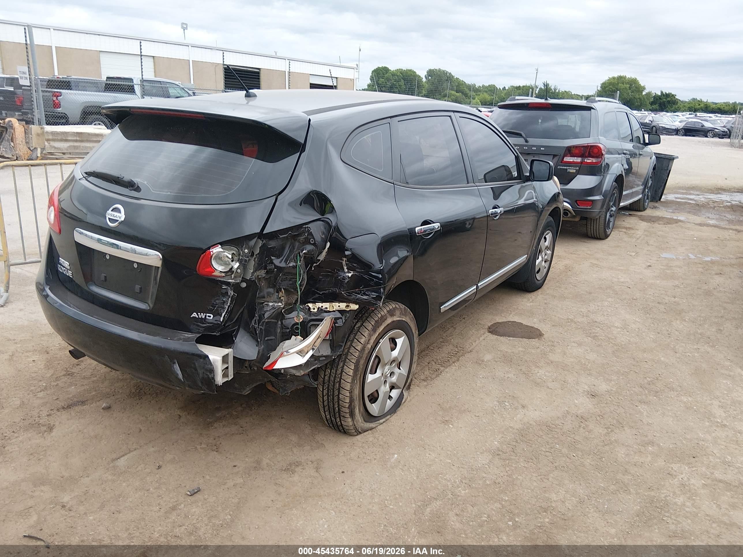 2012 Nissan Rogue S Black vin: JN8AS5MV0CW707526