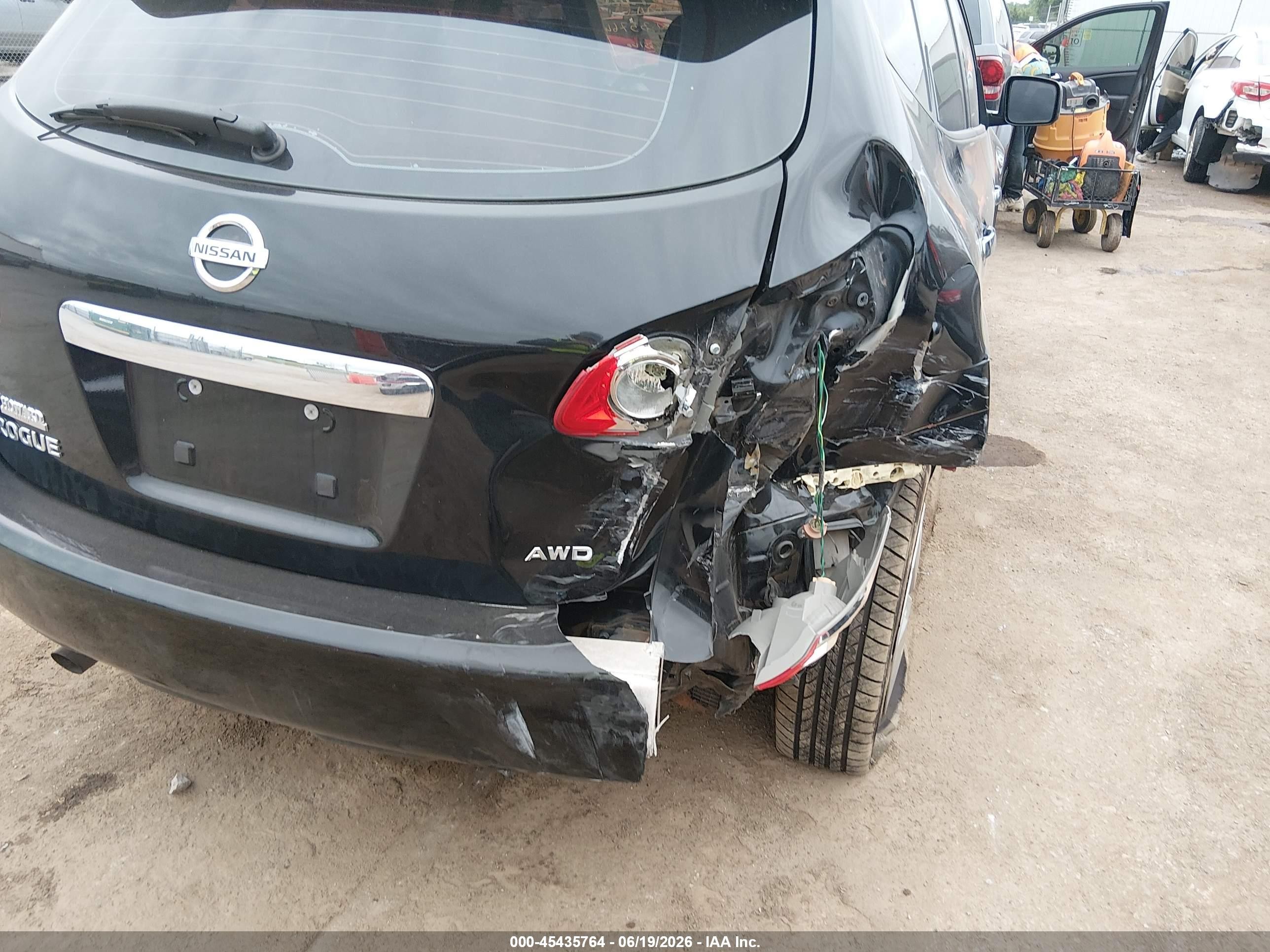 2012 Nissan Rogue S Black vin: JN8AS5MV0CW707526